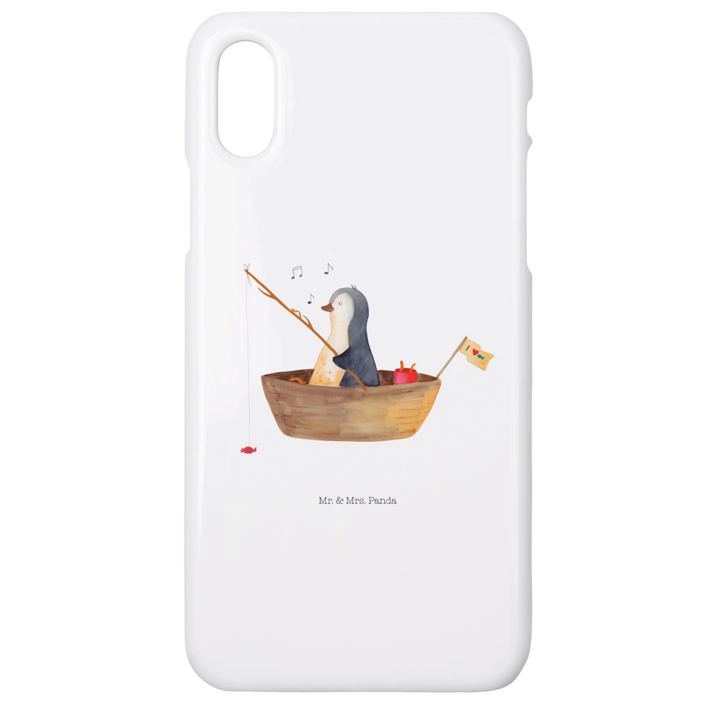Etui na iPhone 10 pingwin łódka wędkarska Hülle, Cover, Iphone X, Handy Case, Iphone 10, Handycover, Handy, Handyhülle, Pinguin, Angeln, Angelboot, Trennung, Neustart, Pinguine, Motivation, Geschenkidee Liebeskummer, Leben, Genießen, Lebenslust, Neuanfang, Boot, Scheidung