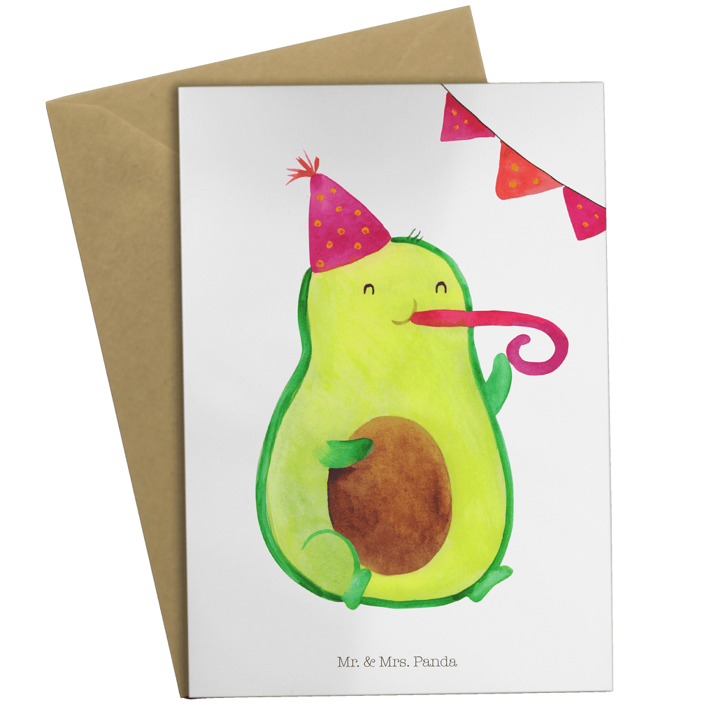 Grußkarte Avocado Birthday Grußkarte, Klappkarte, Einladungskarte, Glückwunschkarte, Hochzeitskarte, Geburtstagskarte, Karte, Avocado, Veggie, Vegan, Gesund