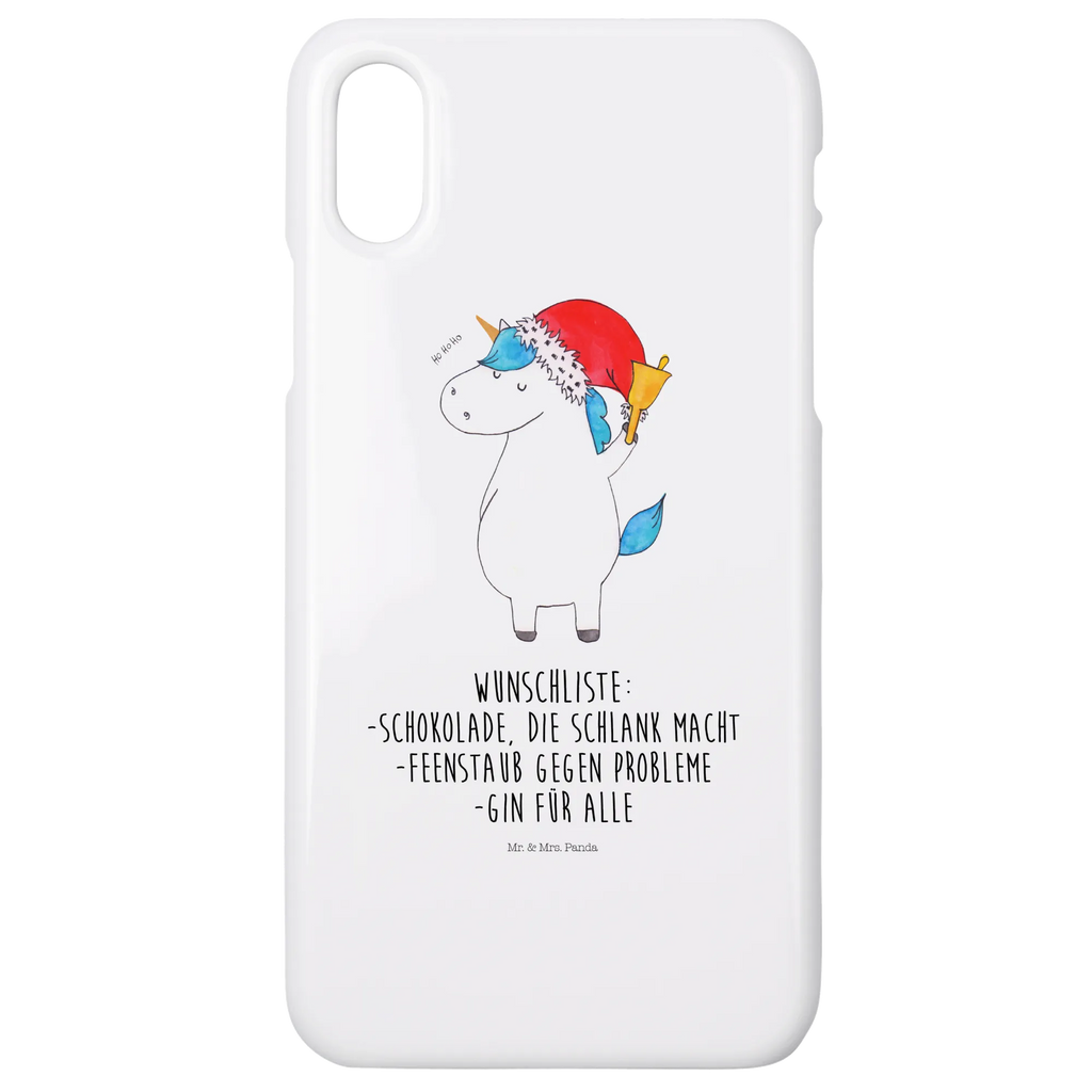 Phone case unicorn Santa Claus Iphone X, Hülle, Iphone 10, Handycover, Handy, Handy Case, Handyhülle, Cover, Einhorn Deko, Einhörner, Unicorn, Einhorn, Wunschzettel, Feenstaub, Weihnachtsmann, Schoki, Schokolade, Weihnachten, Wunschliste, Gin, Nikolaus