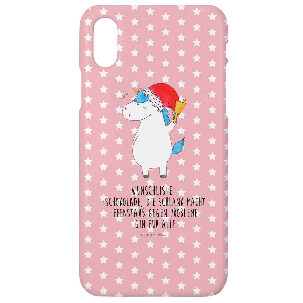 Phone case unicorn Santa Claus Iphone X, Hülle, Iphone 10, Handycover, Handy, Handy Case, Handyhülle, Cover, Einhorn Deko, Einhörner, Unicorn, Einhorn, Wunschzettel, Feenstaub, Weihnachtsmann, Schoki, Schokolade, Weihnachten, Wunschliste, Gin, Nikolaus