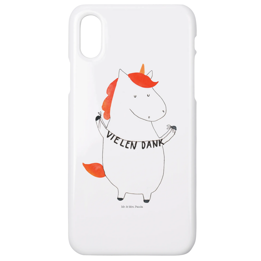 Etui na iPhone 10 Jednorożec Dziękuję Cover, Handy Case, Handycover, Iphone X, Handy, Iphone 10, Hülle, Handyhülle, Einhorn, Einhorn Deko, Einhörner, Unicorn, Danke, Dankeschön, vielen Dank, Danksagung