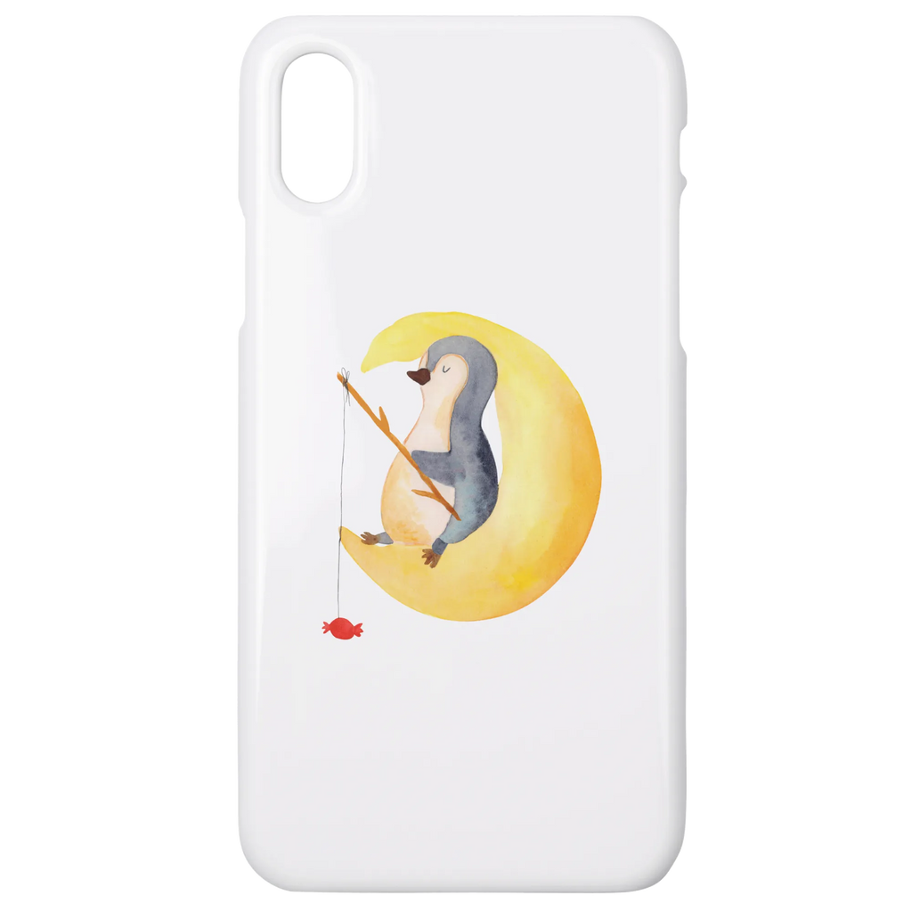 Etui na iPhone 10 pingwin księżyc Iphone 10, Handycover, Handy, Handy Case, Cover, Iphone X, Handyhülle, Hülle, Pinguin, Schlafzimmer, Gästezimmer, Pinguine, Einschlafen, schlafen, Schlafstörungen, Nachtruhe, Spruch