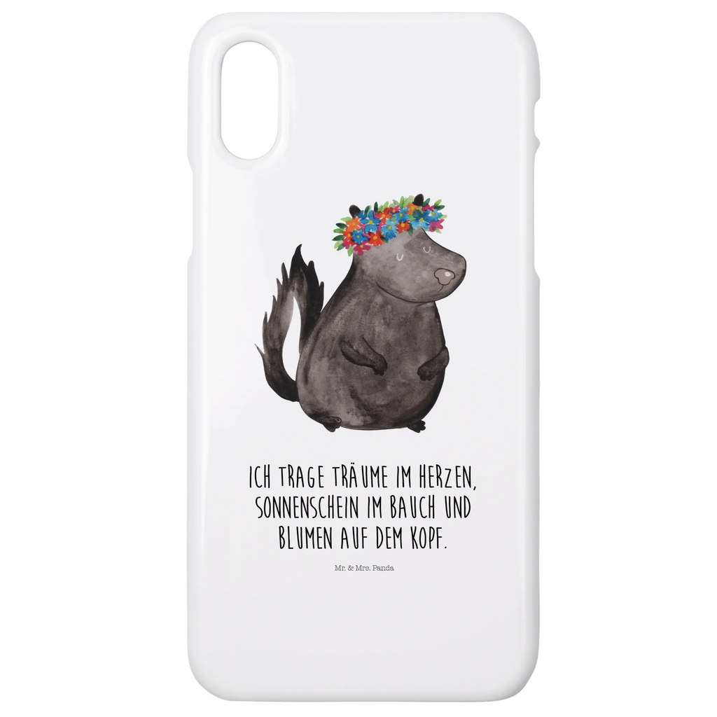 Handyhülle Stinktier Mädchen Cover, Hülle, Handy Case, Iphone 10, Handycover, Handyhülle, Iphone X, Handy, Stinktier, Skunk, Stinker, Namaste, Wildtier, Yoga, Raubtier, Stinki