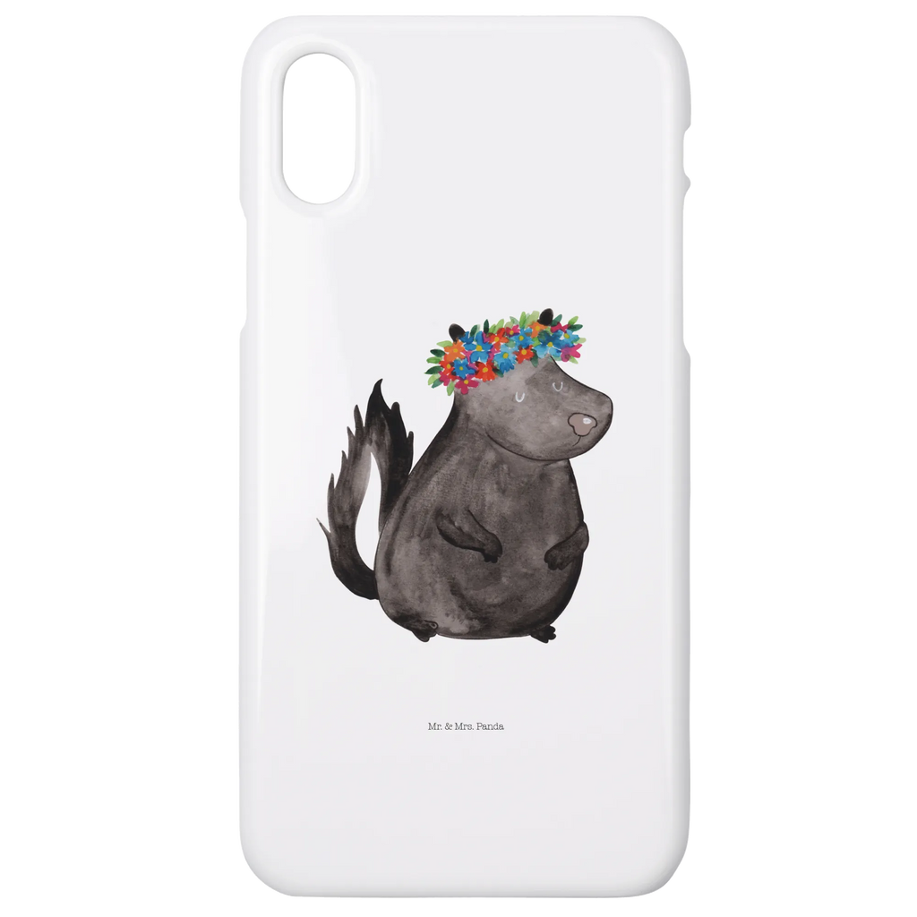 Handyhülle Stinktier Mädchen Cover, Hülle, Handy Case, Iphone 10, Handycover, Handyhülle, Iphone X, Handy, Stinktier, Skunk, Stinker, Namaste, Wildtier, Yoga, Raubtier, Stinki