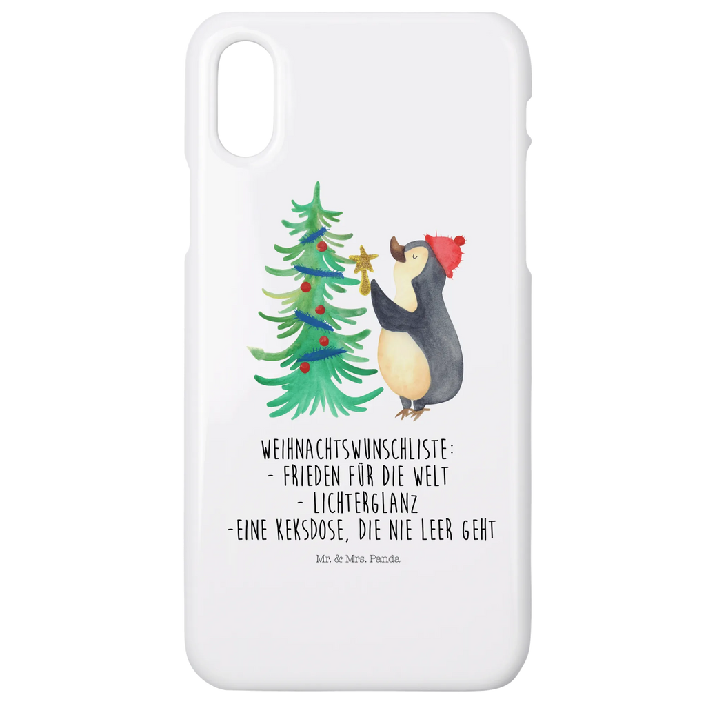 Etui na iPhone 10 Pingwin choinka Iphone 10, Handycover, Handy Case, Handyhülle, Iphone X, Handy, Hülle, Cover, Wintermotiv, Weihnachten, Winter, Weihnachtsdeko, Nikolaus, Advent, Heiligabend, Pinguin