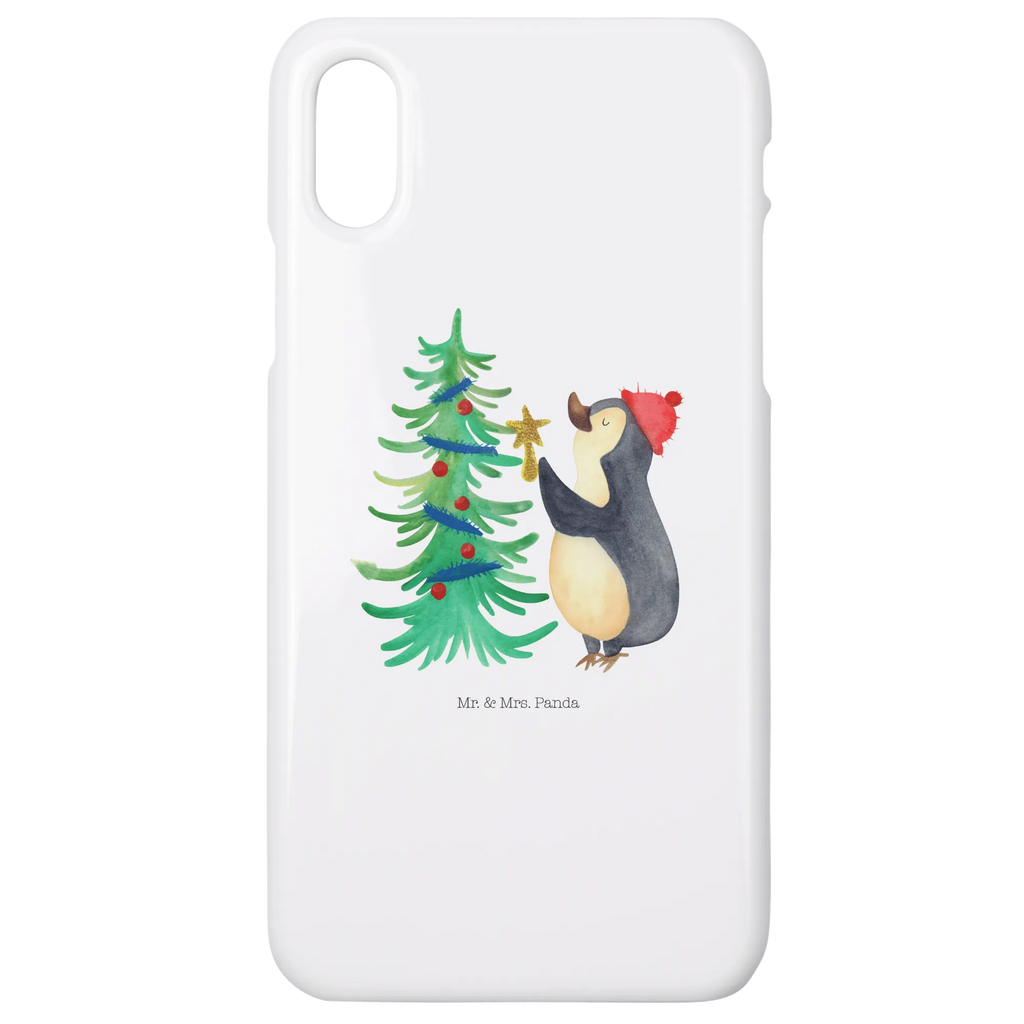 Etui na iPhone 10 Pingwin choinka Iphone 10, Handycover, Handy Case, Handyhülle, Iphone X, Handy, Hülle, Cover, Wintermotiv, Weihnachten, Winter, Weihnachtsdeko, Nikolaus, Advent, Heiligabend, Pinguin