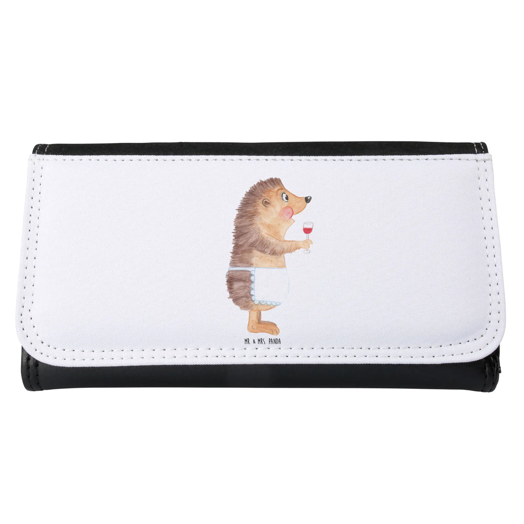 Ladies purse Hedgehog wine Purse, Large, XXL, Ladies, Wallets, Wallet, small animals, cute, funny, cute animal motives, hand drawn, small world, funny sayings, good mood, happy, gifts, gift ideas, special gifts, animal lover, card, wine decoration, gift wine drinker, wine glass, red wine, gift wine lover, drinking wine, wine saying, hedgehog, white wine