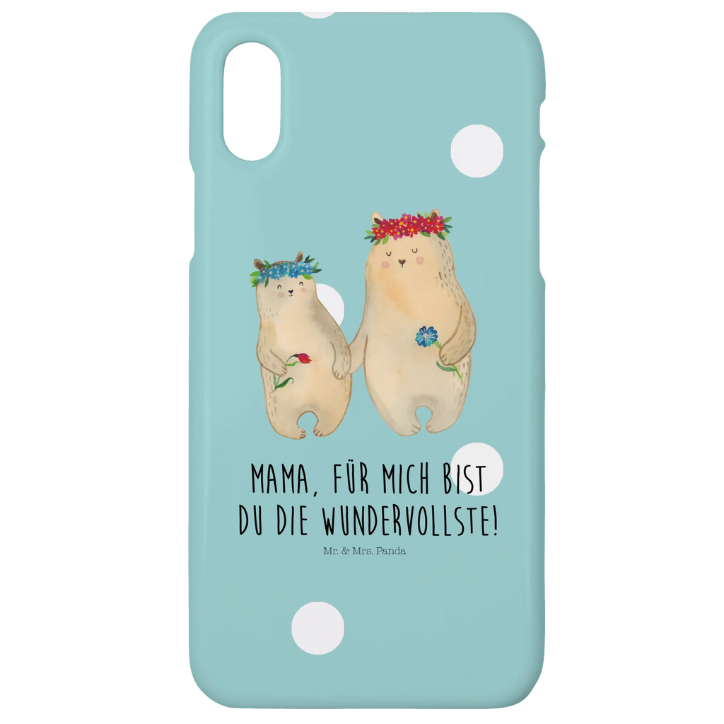 Handyhülle Bären mit Blumenkranz Iphone 10, Handyhülle, Hülle, Iphone X, Cover, Handy Case, Handycover, Handy, Vatertag, Bruder, Schwester, Opa, Familie, Muttertag, Mama, Oma, Papa, Kinder, Beste Mutter, Mami, Lieblingsmama, Tochter, Bär, Geschenk Mama. Muttertag, Weltbeste Mama, Family, Töchter, Bären, Lieblingsmensch, Kind, Mutti, Mutter, Vorbild