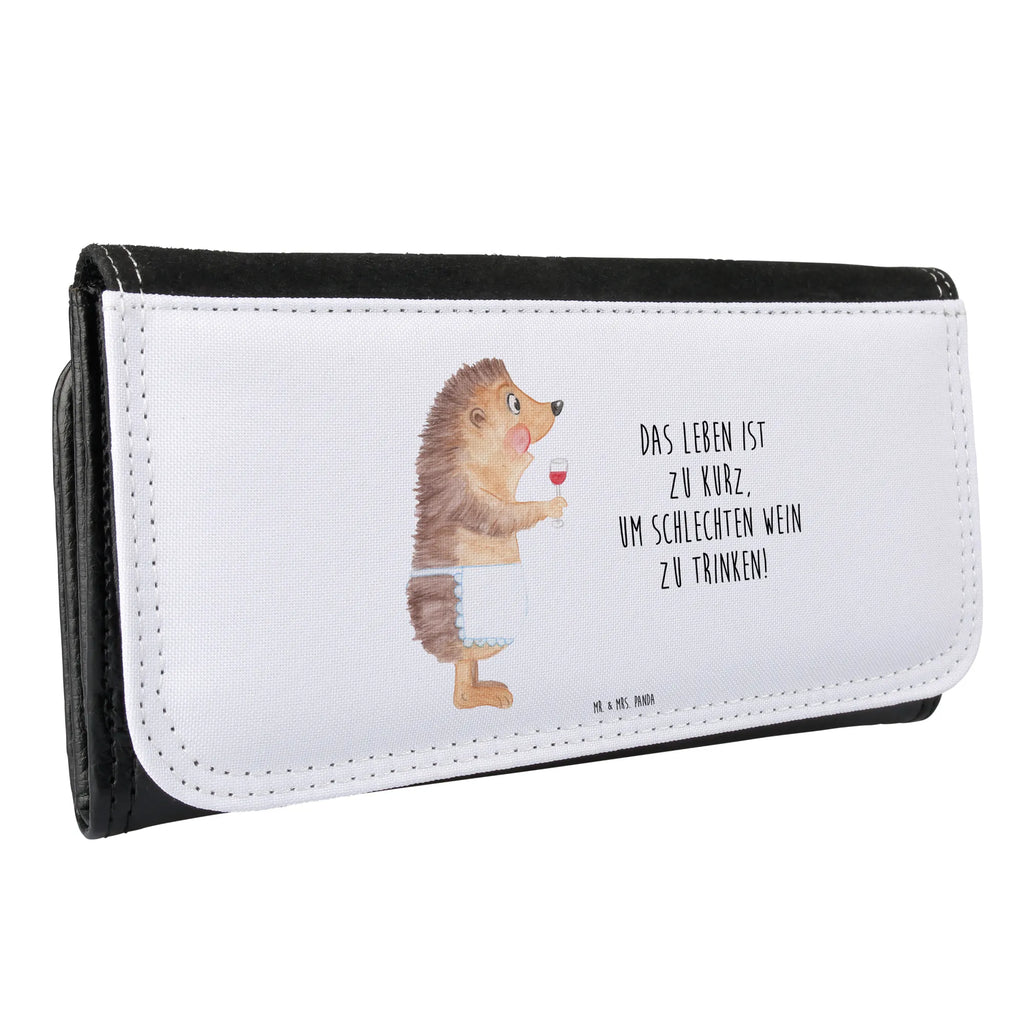 Ladies purse Hedgehog wine Purse, Large, XXL, Ladies, Wallets, Wallet, small animals, cute, funny, cute animal motives, hand drawn, small world, funny sayings, good mood, happy, gifts, gift ideas, special gifts, animal lover, card, wine decoration, gift wine drinker, wine glass, red wine, gift wine lover, drinking wine, wine saying, hedgehog, white wine