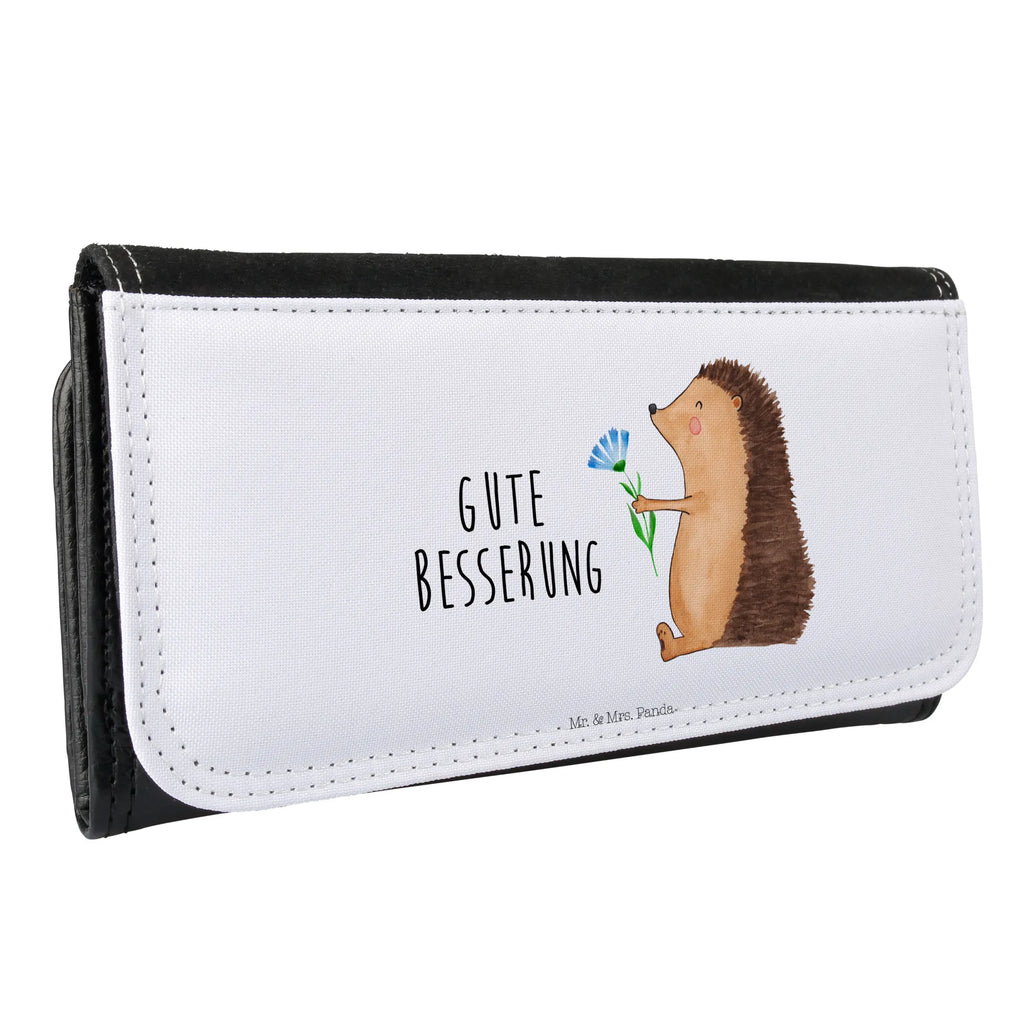 Ladies purse Hedgehog Flower Purse, XXL, Large, Wallet, Wallets, Ladies, small animals, cute, funny, cute animal motives, hand drawn, small world, funny sayings, good mood, happy, gifts, gift ideas, special gifts, animal lover, card, sick, get well soon, recovery wishes, hospital, visit, illness, hedgehog