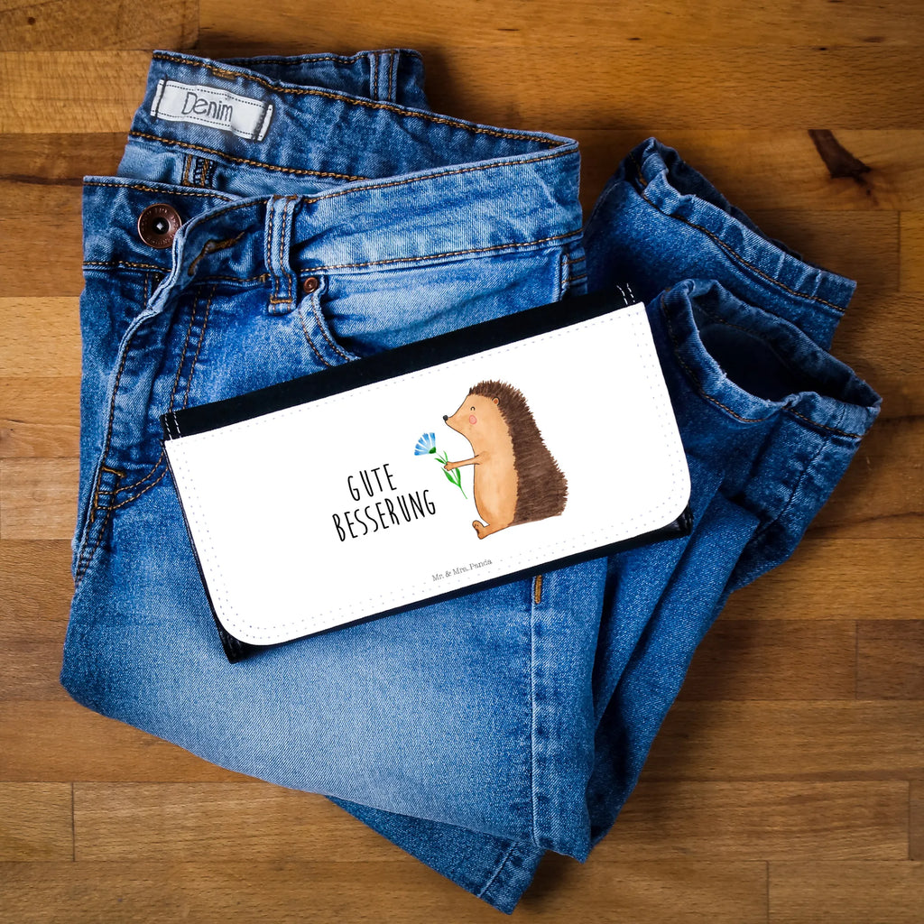 Ladies purse Hedgehog Flower Purse, XXL, Large, Wallet, Wallets, Ladies, small animals, cute, funny, cute animal motives, hand drawn, small world, funny sayings, good mood, happy, gifts, gift ideas, special gifts, animal lover, card, sick, get well soon, recovery wishes, hospital, visit, illness, hedgehog