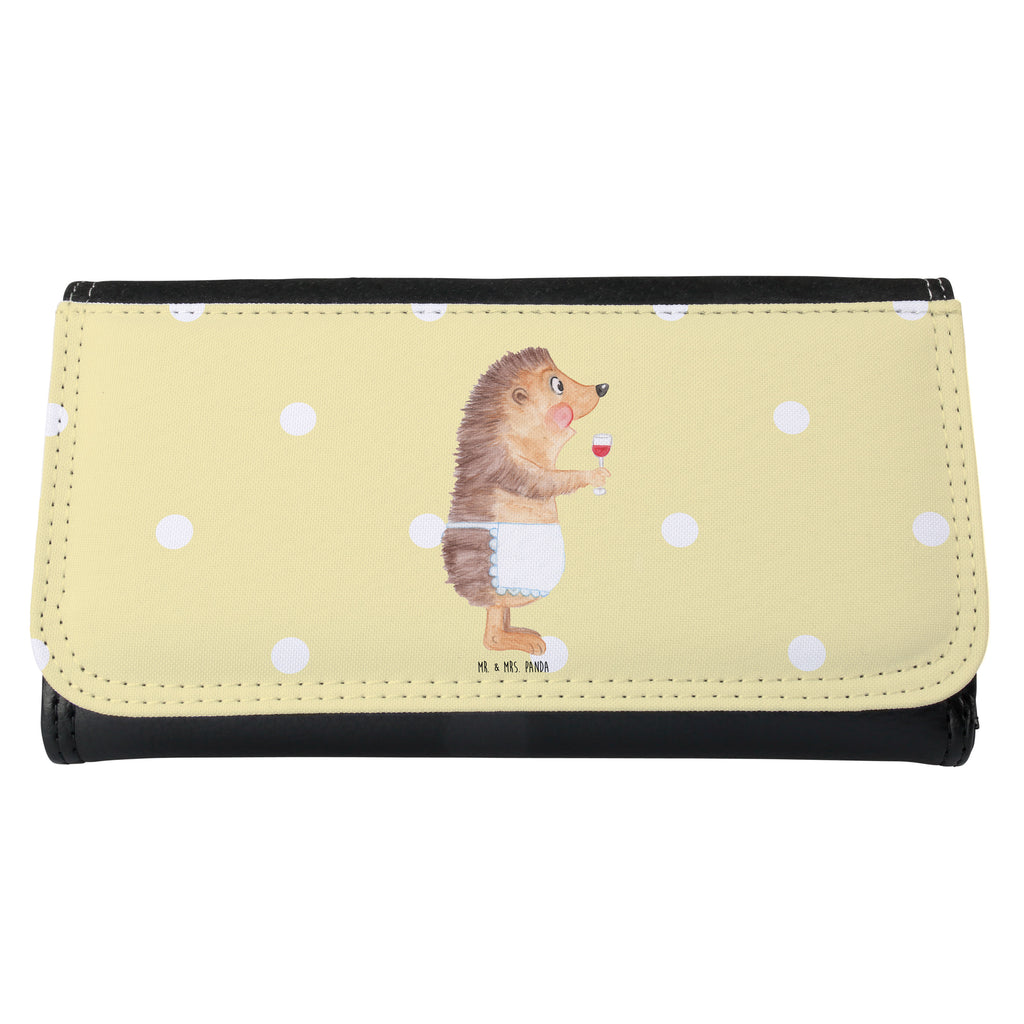 Ladies purse Hedgehog wine Purse, Large, XXL, Ladies, Wallets, Wallet, small animals, cute, funny, cute animal motives, hand drawn, small world, funny sayings, good mood, happy, gifts, gift ideas, special gifts, animal lover, card, wine decoration, gift wine drinker, wine glass, red wine, gift wine lover, drinking wine, wine saying, hedgehog, white wine