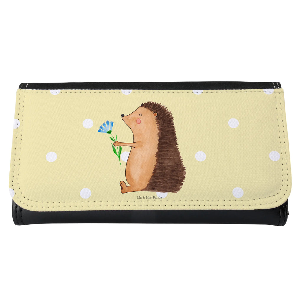 Ladies purse Hedgehog Flower Purse, XXL, Large, Wallet, Wallets, Ladies, small animals, cute, funny, cute animal motives, hand drawn, small world, funny sayings, good mood, happy, gifts, gift ideas, special gifts, animal lover, card, sick, get well soon, recovery wishes, hospital, visit, illness, hedgehog