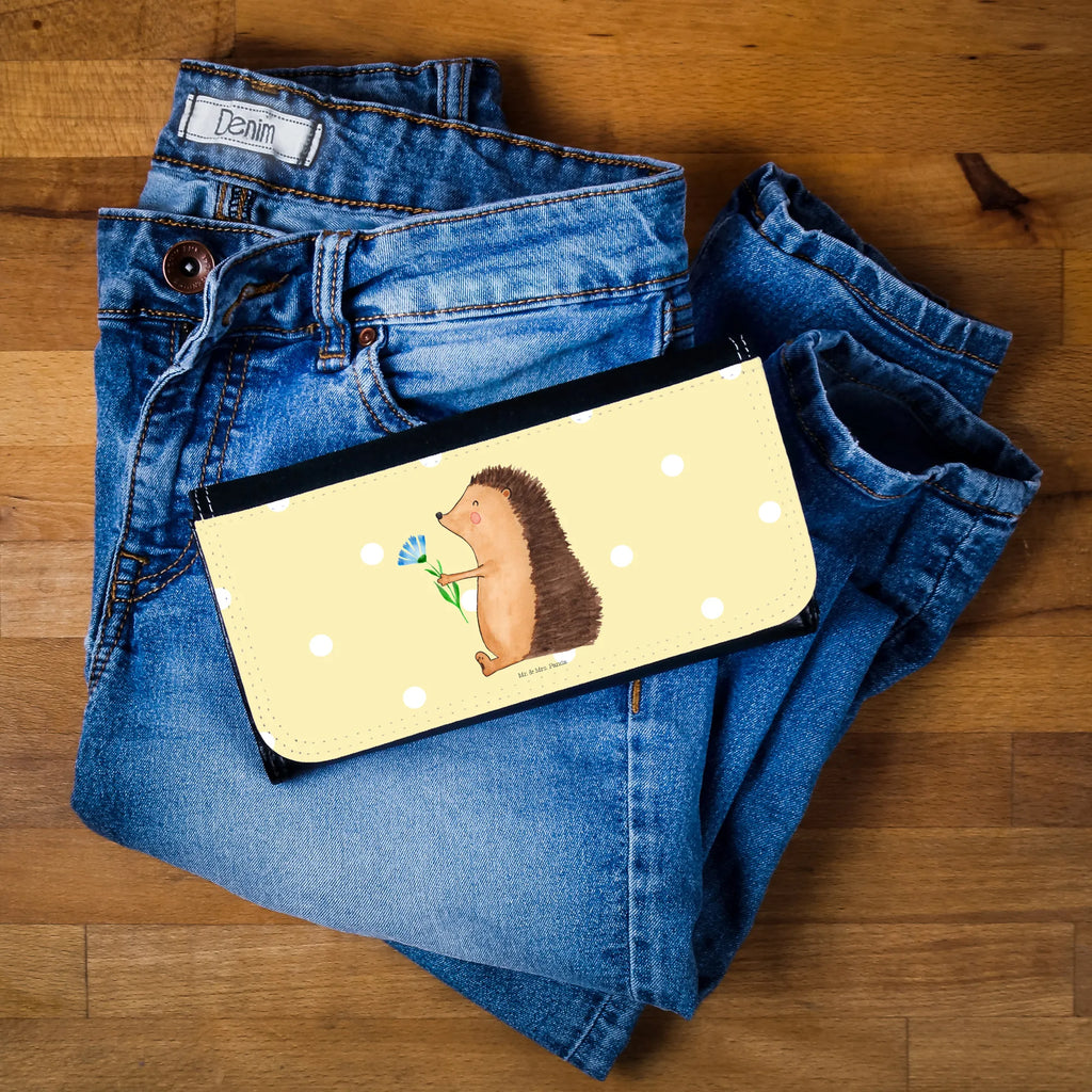Ladies purse Hedgehog Flower Purse, XXL, Large, Wallet, Wallets, Ladies, small animals, cute, funny, cute animal motives, hand drawn, small world, funny sayings, good mood, happy, gifts, gift ideas, special gifts, animal lover, card, sick, get well soon, recovery wishes, hospital, visit, illness, hedgehog
