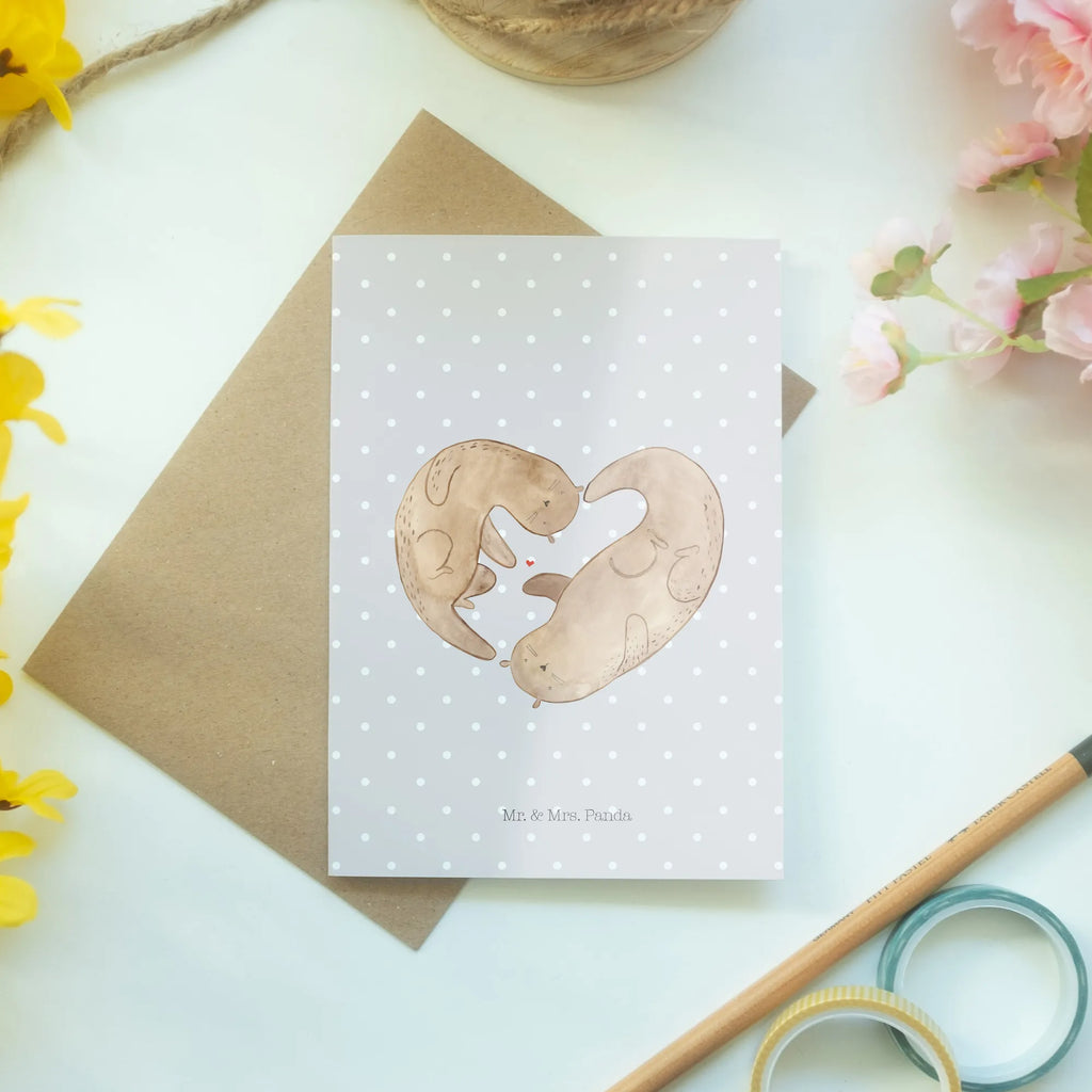 Grußkarte Otter Herz jubiläumskarte, valentinstagskarte, babykarte, Grußkarte, osterkarten, neujahrskarte, osterkarte, vatertagskarte, Motivkarte, Glückwunschkarte, Beileidskarte, Grußkarten, spruchkarte, dankeskarten, firmungskarte, abiturkarte, einladungskarten, glückwunschkarten, weihnachtskarten, genesungskarte, kommunionskarte, Klappkarte, hochzeitskarten, Otter, Fischotter, Seeotter, Verlobung, Liebe, Love You, Herz, Gemeinsames Leben, Jahrestag, Bessere Hälfte, Hochzeitstag, Liebesbeweis, Liebesgeschenk