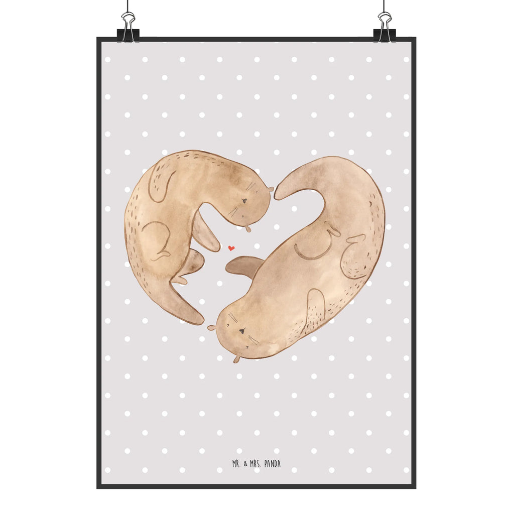 Poster Otter Herz Wanddeko Bild, wandkunst, wanddruck, Mr. & Mrs. Panda Poster, kunstdruck poster, Wandschmuck, Posterdruck, Plakat, Wanddekoration, wanddeko, Wandposter, Deko Bild, Designposter, kunst für die wand, drucke, kunstposter, Bild für Wand, Wandbild, Poster, Kunstdruck, Bild, grafikposter, Seeotter, Fischotter, Otter, Love You, Verlobung, Hochzeitstag, Liebesbeweis, Herz, Liebesgeschenk, Gemeinsames Leben, Jahrestag, Liebe, Bessere Hälfte