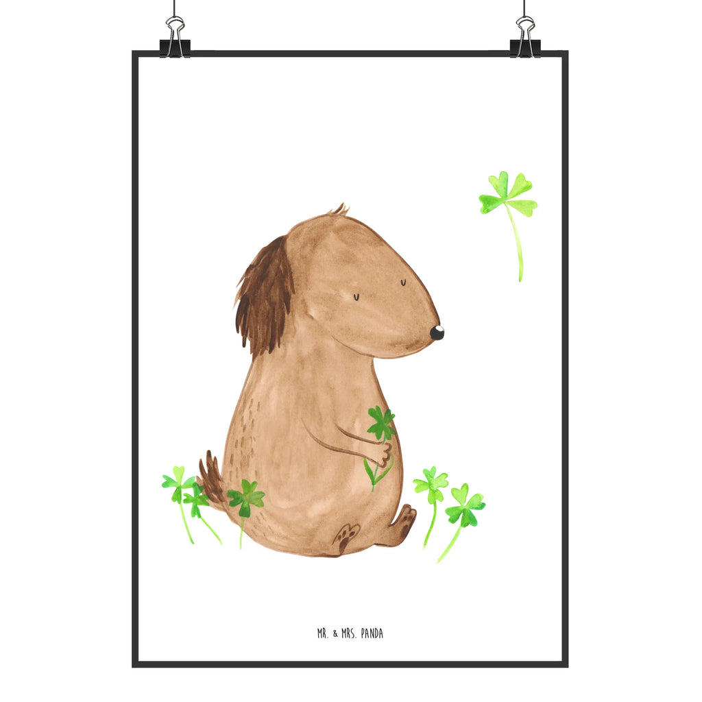 Poster Dog shamrock Bild für Wand, Kunstdruck, Poster, Wandbild, Wandschmuck, kunstposter, Plakat, Mr. & Mrs. Panda Poster, Designposter, Wanddekoration, drucke, Bild, wanddeko, Wandposter, Deko Bild, Wanddeko Bild, wanddruck, grafikposter, kunstdruck poster, Posterdruck, kunst für die wand, wandkunst, Tierliebhaber, Haustier, Hundemotiv, Hundebesitzer, Hunderasse, Hund, Sprüche, Tagträume, Motivation, Glück, Geschenk, Kleeblatt, Glücksbringer, Neuanfang, Achtsamkeit, Selbstliebe