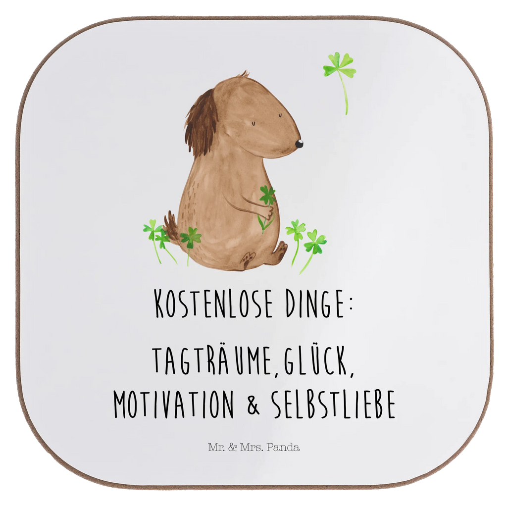 Square coaster Dog shamrock Getränkeuntersetzer, Untersetzer, Holzuntersetzer, Glasuntersetzer, Untersetzer Design, Untersetzer für Gläser, Untersetzer Gläser, Bierdeckel, Korkuntersetzer, Untersetzer aus Holz, Untersetzer Holz, Tassen Untersetzer, Hund, Hundemotiv, Haustier, Hunderasse, Tierliebhaber, Hundebesitzer, Sprüche, Geschenk, Tagträume, Glück, Kleeblatt, Neuanfang, Achtsamkeit, Glücksbringer, Motivation, Selbstliebe