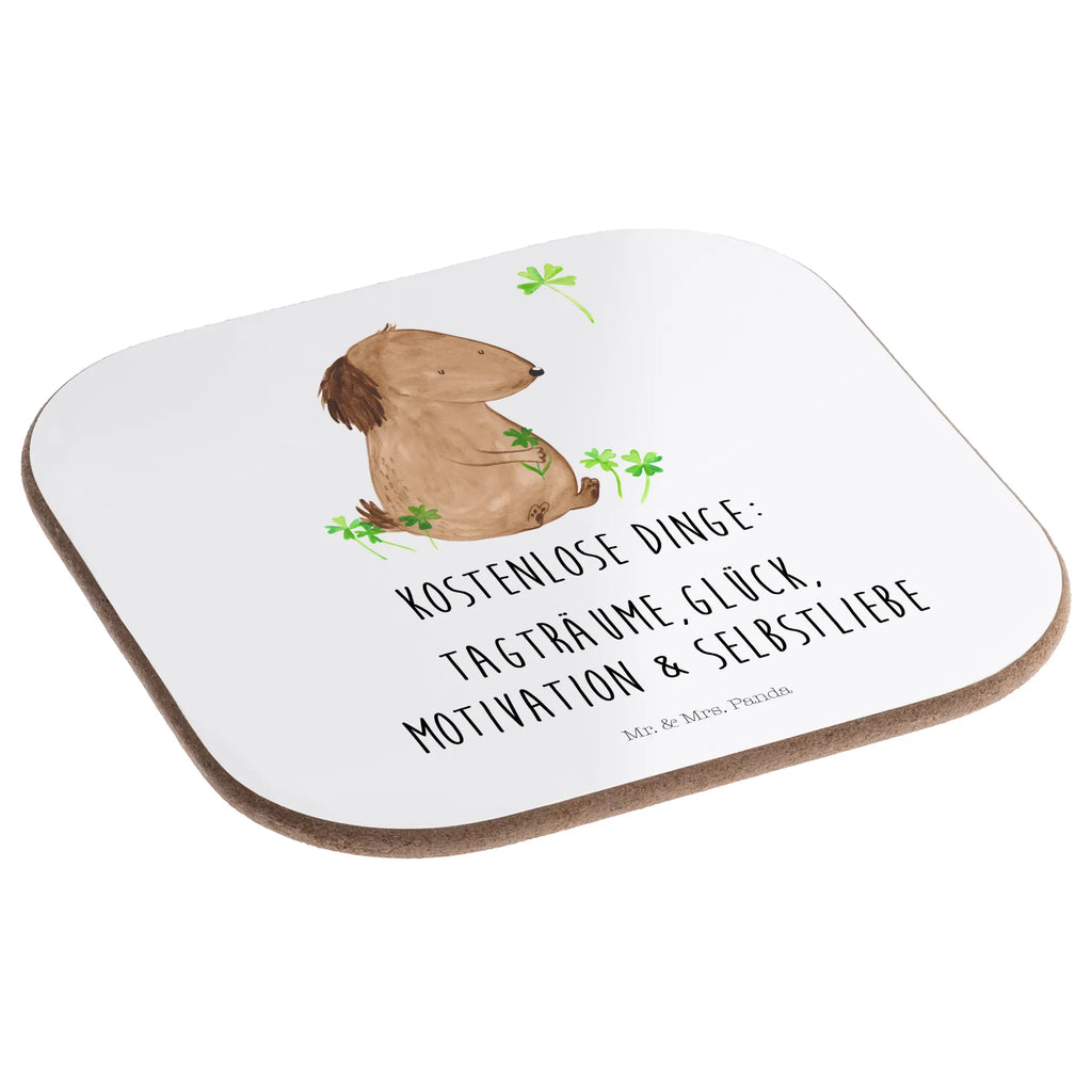 Square coaster Dog shamrock Getränkeuntersetzer, Untersetzer, Holzuntersetzer, Glasuntersetzer, Untersetzer Design, Untersetzer für Gläser, Untersetzer Gläser, Bierdeckel, Korkuntersetzer, Untersetzer aus Holz, Untersetzer Holz, Tassen Untersetzer, Hund, Hundemotiv, Haustier, Hunderasse, Tierliebhaber, Hundebesitzer, Sprüche, Geschenk, Tagträume, Glück, Kleeblatt, Neuanfang, Achtsamkeit, Glücksbringer, Motivation, Selbstliebe