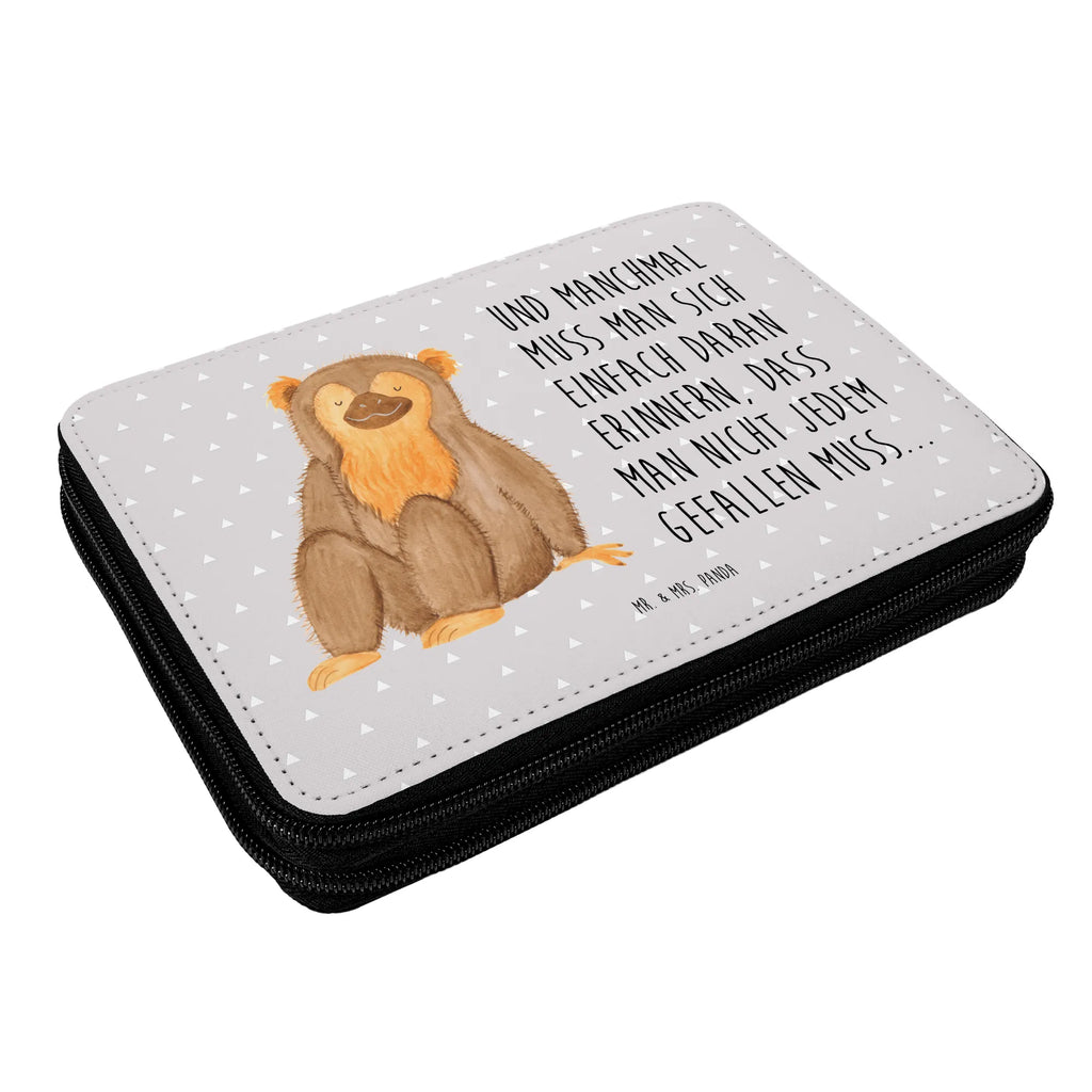 Leather folder Monkey primary school, pupil, enrolment, pencil case, child, gift, school, pencil bag, motif, pen roll, Africa, respect, self-esteem, self-love, motivation, monkey, monkeys, selfcare, self-confidence, love