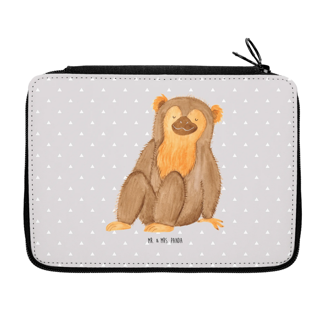 Leather folder Monkey primary school, pupil, enrolment, pencil case, child, gift, school, pencil bag, motif, pen roll, Africa, respect, self-esteem, self-love, motivation, monkey, monkeys, selfcare, self-confidence, love