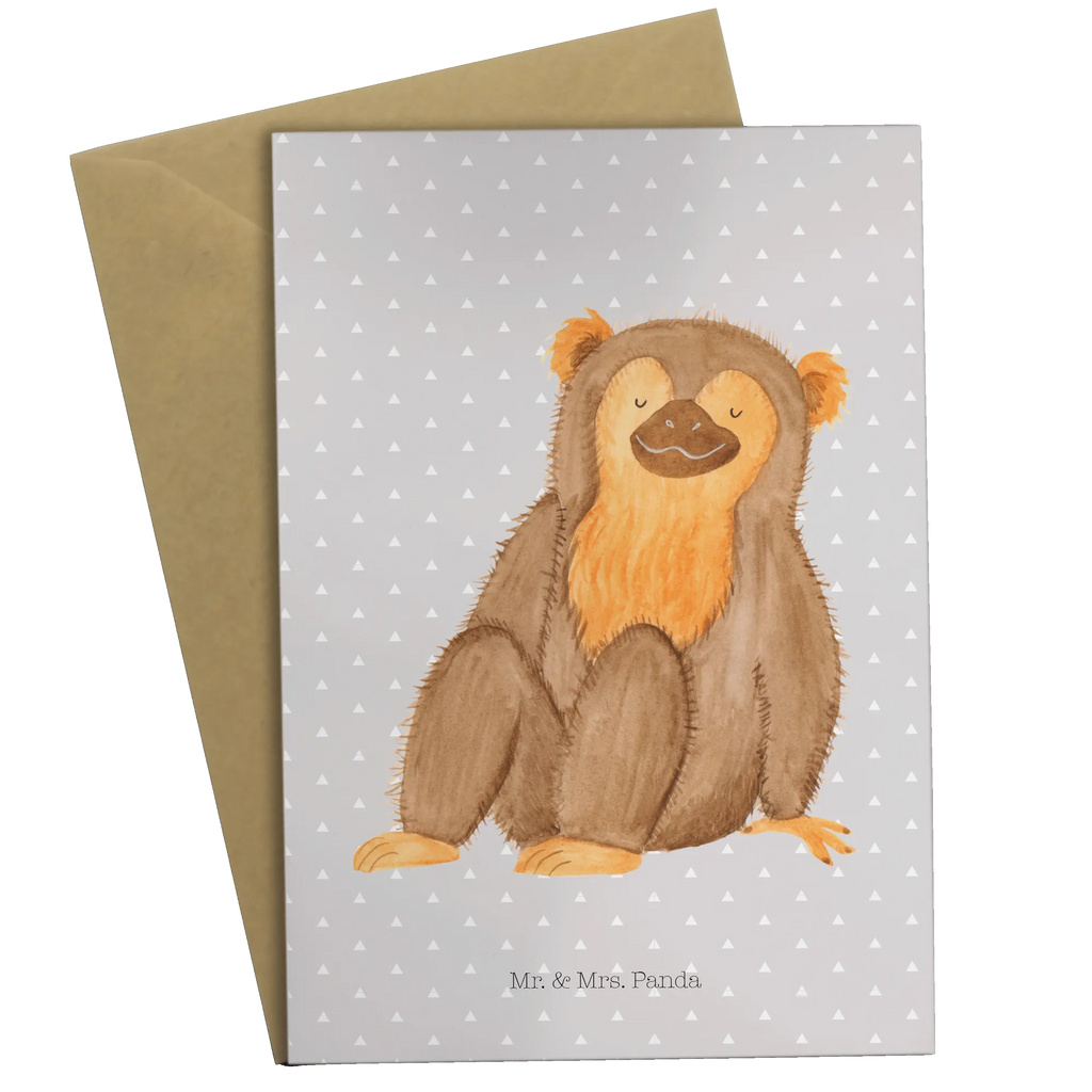 Greetings card Monkey Grußkarte, Einladungskarte, Glückwunschkarte, Hochzeitskarte, Geburtstagskarte, Karte, Ansichtskarten, Klappkarte, Afrika, Wildtiere, Selbstliebe, Selbstbewusstsein, Affe, Respekt, Motivation, Selbstachtung, Liebe, Affen, Selfcare, Äffchen