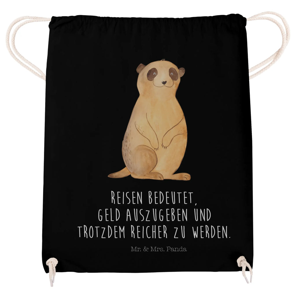 Drawstring bag Meerkat jute bag, carrier bag, hipster, sports bag, gym bag, bag, Africa, World trip, Traveling, Travel, Africa trip, Road trip, Meerkat, Saying