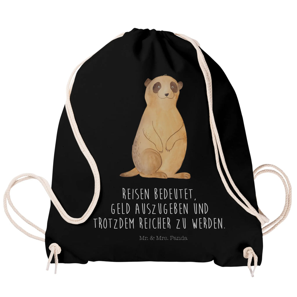 Drawstring bag Meerkat jute bag, carrier bag, hipster, sports bag, gym bag, bag, Africa, World trip, Traveling, Travel, Africa trip, Road trip, Meerkat, Saying