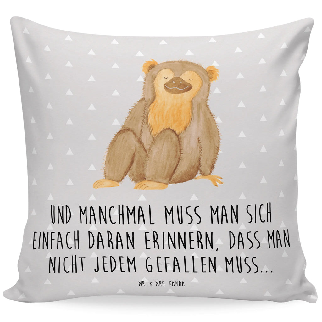 Cushion Monkey Pillow, bed, soft, cushion, couch, pillows, bedroom, 40 x 40, settee, sofa, pad, 40x40, pillow case, fluffy, Africa, monkey, self-esteem, respect, love, monkeys, self-confidence, motivation, selfcare, self-love