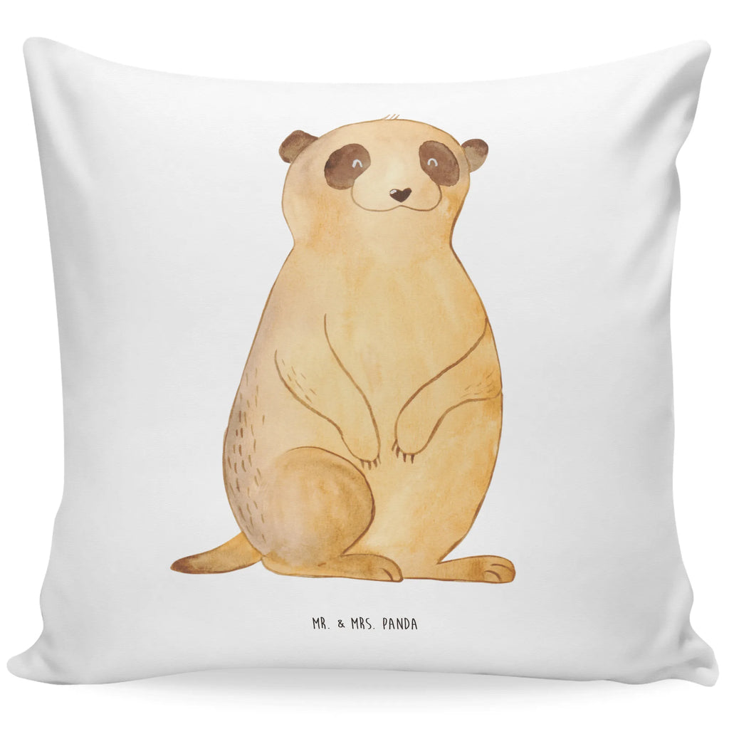 Cushion Meerkat 40x40, 40 x 40, sofa, settee, bed, couch, Pillow, pillows, pad, soft, fluffy, cushion, pillow case, bedroom, Africa, Africa trip, Traveling, Travel, World trip, Saying, Meerkat, Road trip