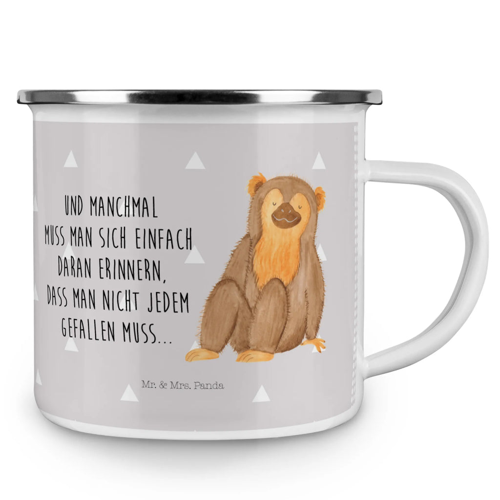 Kempingowy kubek emaliowany Małpa blechbecher, Kaffeetasse, Emaille Tasse, reisetasse, Campingbecher, wandertasse, Emaille Becher, Metalltasse, Kaffeebecher, metallbecher, becher emaille, Blechtasse, Tasse, wanderbecher, Pott, Tasse Emaille, Emailletasse, Trinkbecher, Reisebecher, Teebecher, Campingtasse, emaillebecher, Teetasse, Becher, Wildtiere, Afrika, Selbstachtung, Affe, Respekt, Selbstliebe, Selfcare, Äffchen, Selbstbewusstsein, Motivation, Liebe, Affen