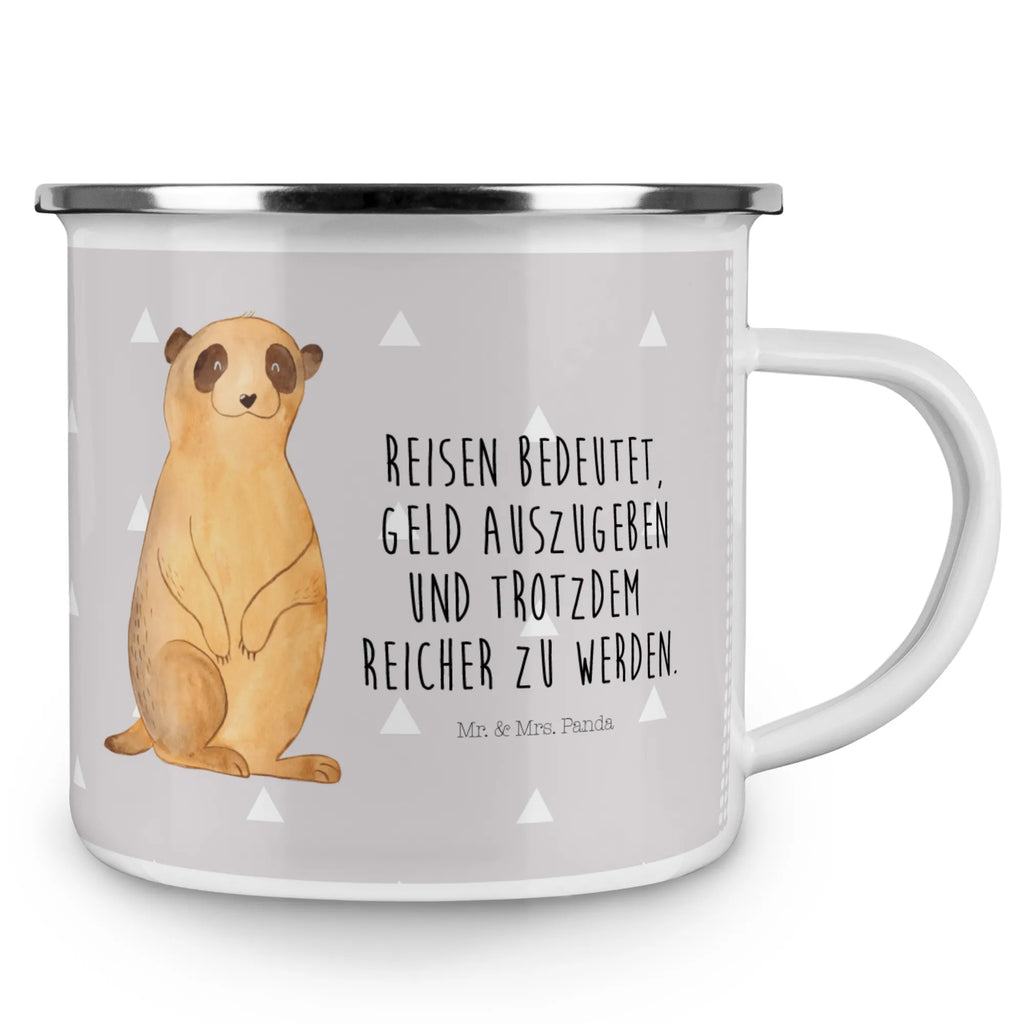 Kempingowy kubek emaliowany Surikatka wanderbecher, Becher, becher emaille, blechbecher, Teetasse, Pott, emaillebecher, wandertasse, Blechtasse, Tasse, Tasse Emaille, reisetasse, Kaffeetasse, Metalltasse, Kaffeebecher, Campingtasse, Campingbecher, Teebecher, Trinkbecher, Emaille Tasse, metallbecher, Reisebecher, Emaille Becher, Emailletasse, Wildtiere, Afrika, Afrikareise, Erdmännchen, Traveling, Reisen, Roadtrip, Spruch, Weltreise