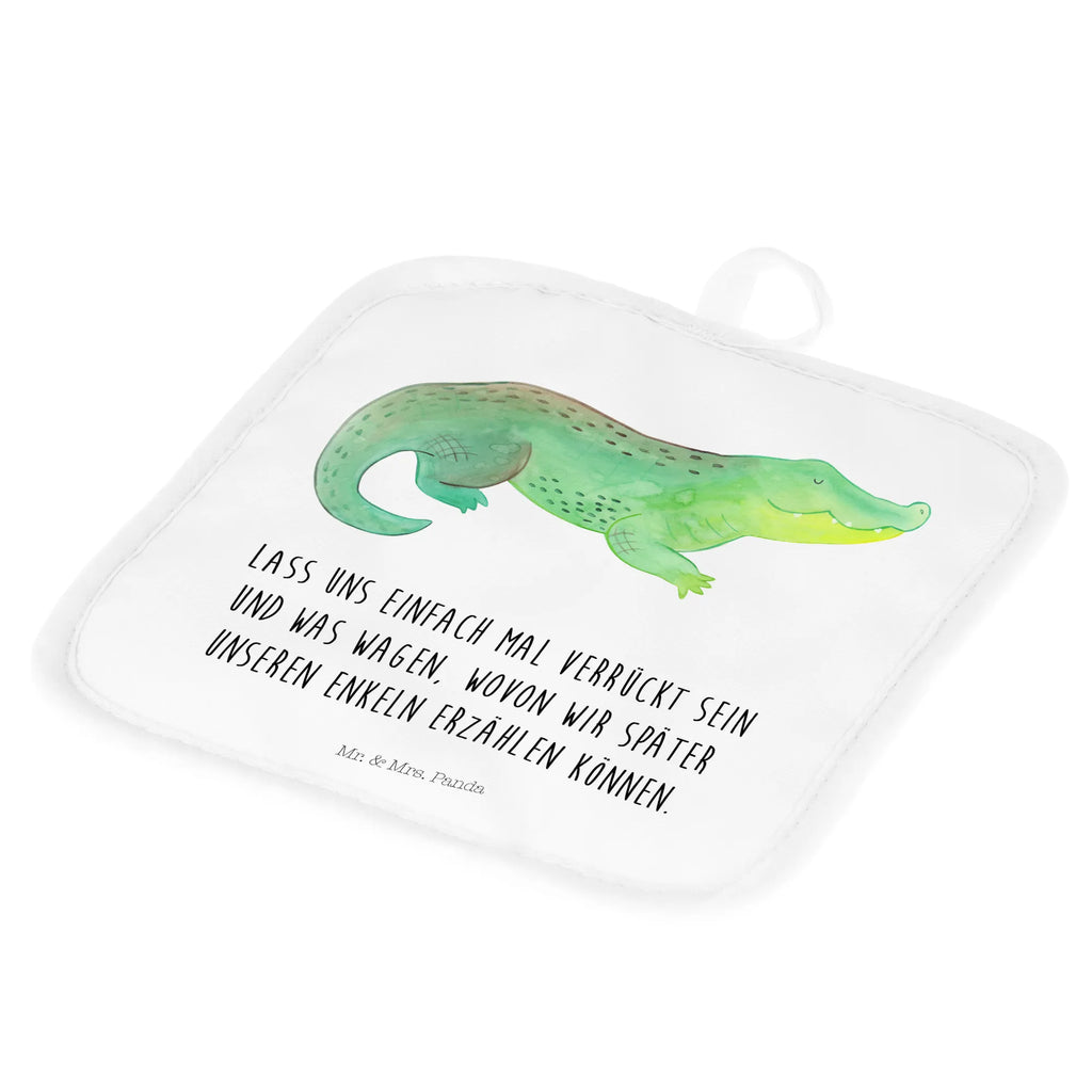 2-elementowy zestaw podkładek pod garnki Krokodyl Topflappen Set, Topflappenset, 2er Set Topflappen, Topflappen 2er Set, Topfuntersetzer, Topflappen, topfhalter, Topfhandschuhe, Urlaub, Meer, Meerestiere, Beste Freundin, Abenteuerlust, Krokodil, Verrückt sein, Lieblingsmensch, Freundin, Spontan sein, Reiselust, Krokodile