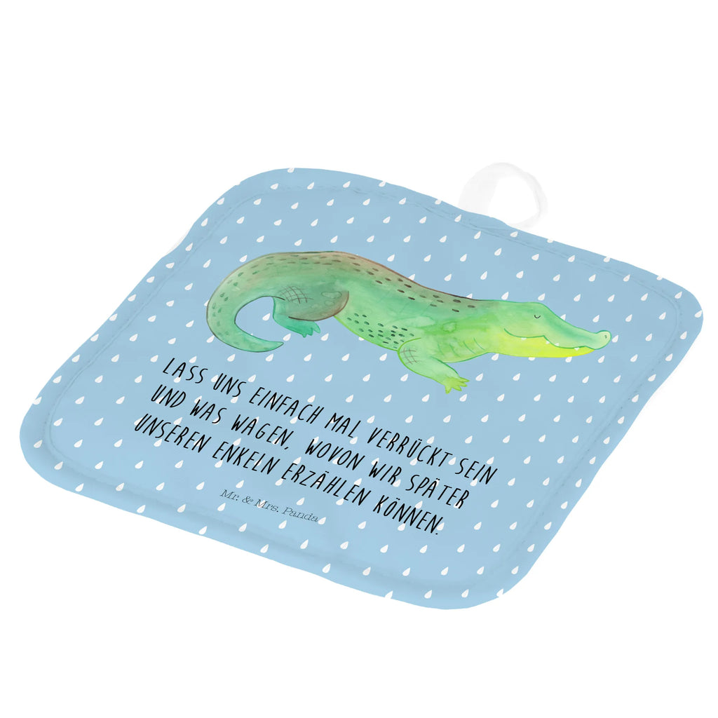 2-elementowy zestaw podkładek pod garnki Krokodyl Topflappen Set, Topflappenset, 2er Set Topflappen, Topflappen 2er Set, Topfuntersetzer, Topflappen, topfhalter, Topfhandschuhe, Urlaub, Meer, Meerestiere, Beste Freundin, Abenteuerlust, Krokodil, Verrückt sein, Lieblingsmensch, Freundin, Spontan sein, Reiselust, Krokodile