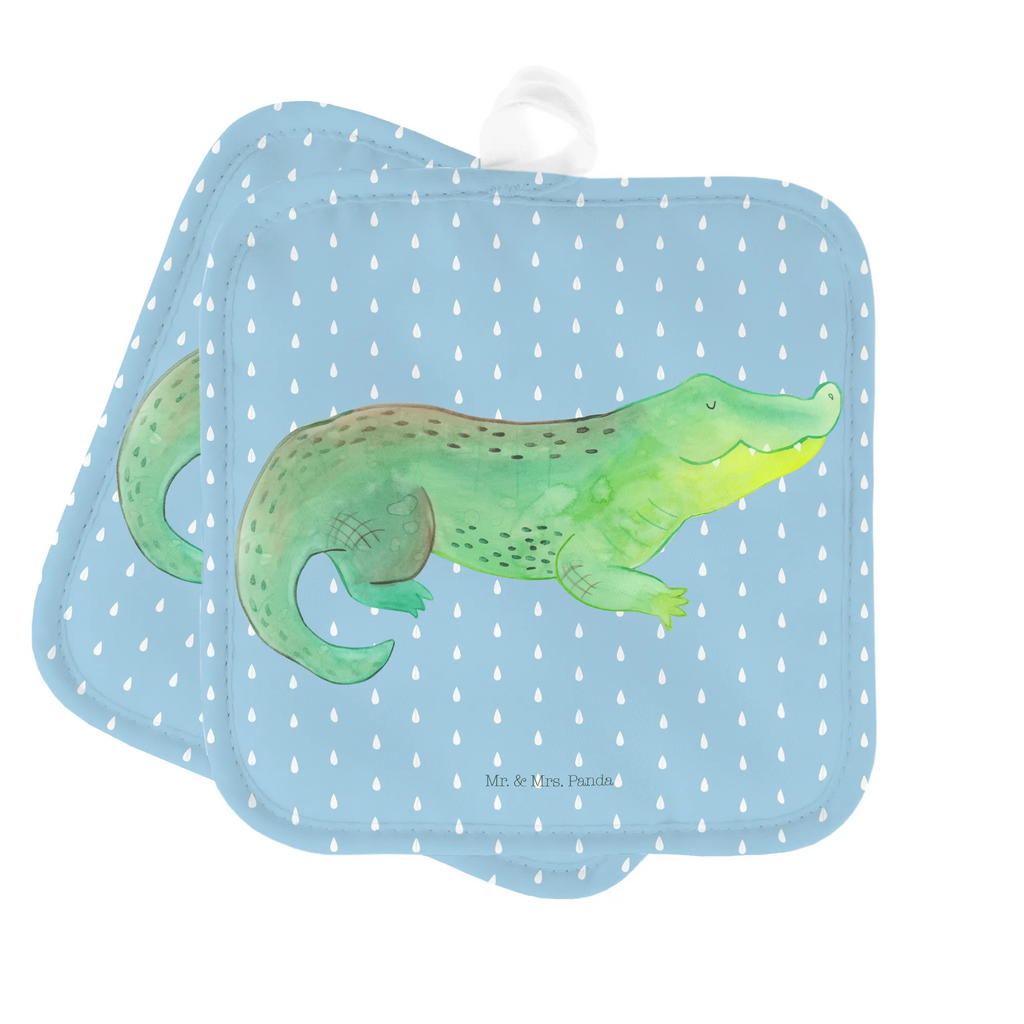 2-elementowy zestaw podkładek pod garnki Krokodyl Topflappen Set, Topflappenset, 2er Set Topflappen, Topflappen 2er Set, Topfuntersetzer, Topflappen, topfhalter, Topfhandschuhe, Urlaub, Meer, Meerestiere, Beste Freundin, Abenteuerlust, Krokodil, Verrückt sein, Lieblingsmensch, Freundin, Spontan sein, Reiselust, Krokodile