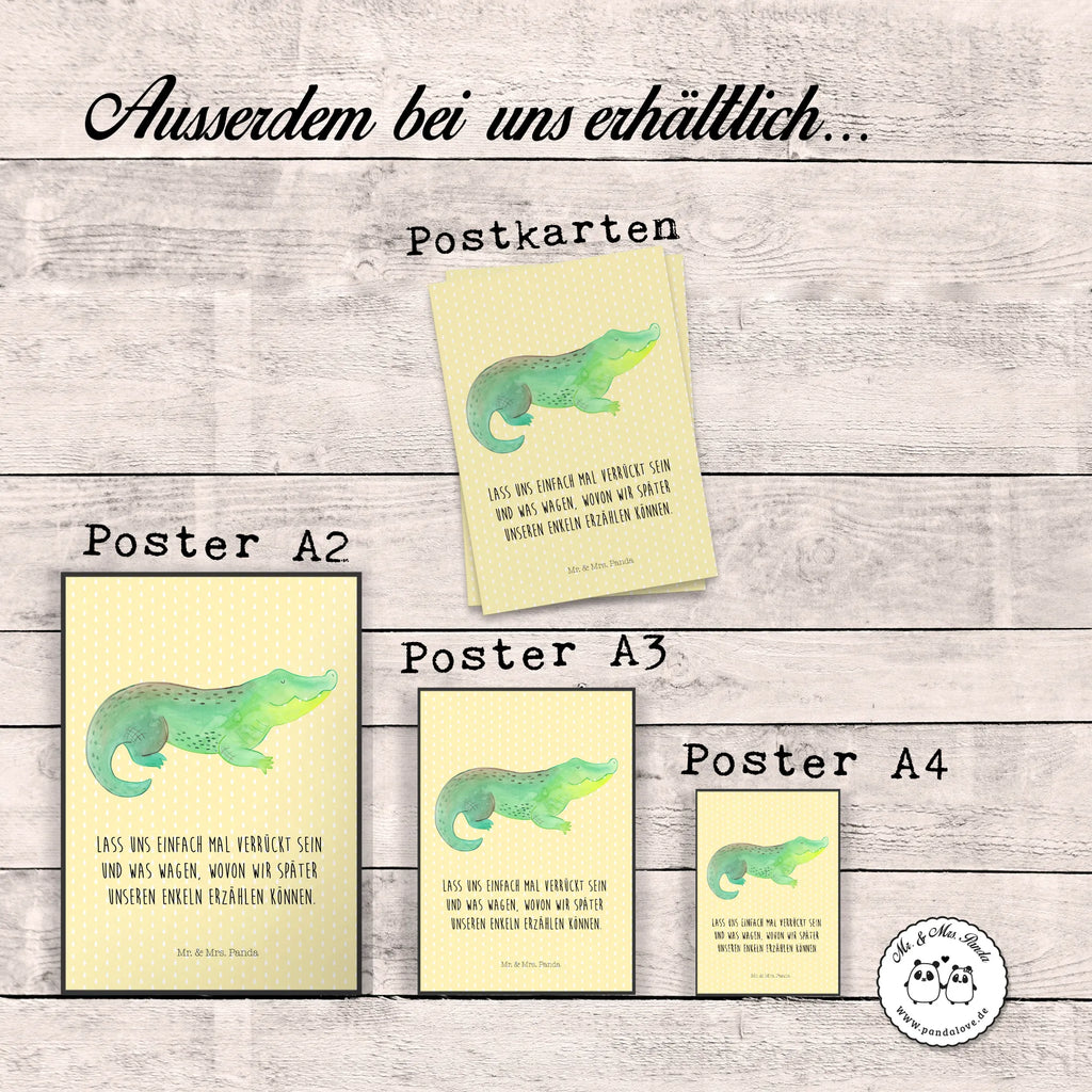 Plakat Krokodyl Plakat, grafikposter, wandkunst, Wanddekoration, Kunstdruck, kunstdruck poster, Wandschmuck, Poster, wanddeko, Wandposter, Wanddeko Bild, Deko Bild, Wandbild, wanddruck, Posterdruck, Bild, Designposter, Bild für Wand, drucke, kunstposter, Mr. & Mrs. Panda Poster, kunst für die wand, Meer, Meerestiere, Urlaub, Krokodile, Abenteuerlust, Beste Freundin, Verrückt sein, Krokodil, Freundin, Spontan sein, Lieblingsmensch, Reiselust