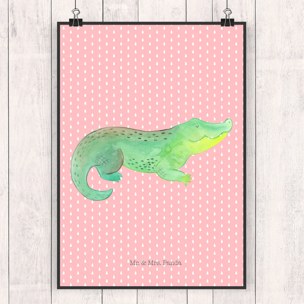 Plakat Krokodyl Plakat, grafikposter, wandkunst, Wanddekoration, Kunstdruck, kunstdruck poster, Wandschmuck, Poster, wanddeko, Wandposter, Wanddeko Bild, Deko Bild, Wandbild, wanddruck, Posterdruck, Bild, Designposter, Bild für Wand, drucke, kunstposter, Mr. & Mrs. Panda Poster, kunst für die wand, Meer, Meerestiere, Urlaub, Krokodile, Abenteuerlust, Beste Freundin, Verrückt sein, Krokodil, Freundin, Spontan sein, Lieblingsmensch, Reiselust