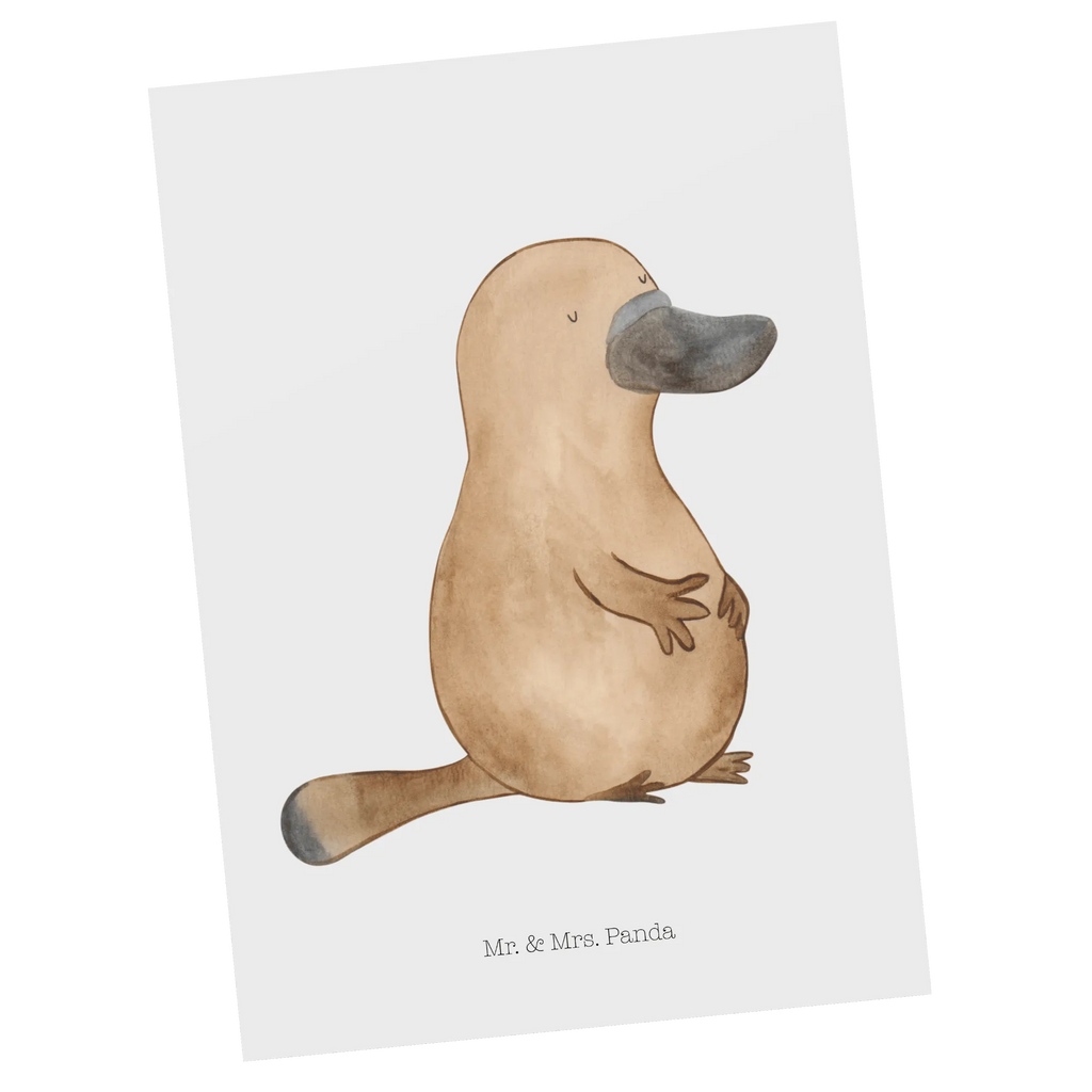 Postcard platypus courage Postkarte, Einladung Geburtstag, Karte, Einladungskarten Geburtstag, Ansichtskarte, Grußkarte, Einladung, Ansichtskarten, Dankeskarte, Einladungskarte, Geschenkkarte, Geburtstagskarte, Meerestiere, Meer, Urlaub, Schnabeltier, Motivation, Weltreise, Neustart, Lebensweisheit, Schnabeltiere, Neuanfang, Arbeit, Büro, mutig, Training, Raodtrip, Mut