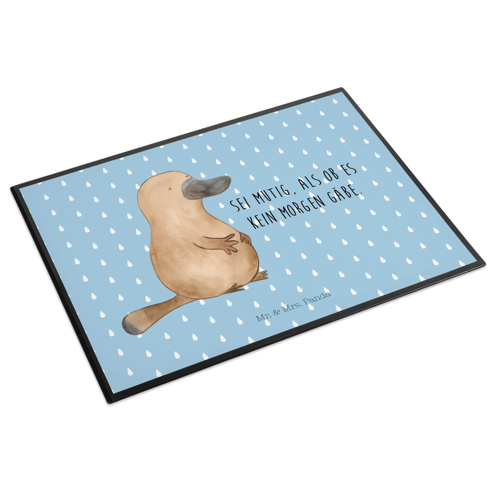 Schreibtischunterlage Schnabeltier mutig Schreibunterlage, Schreibwaren, Büroartikel, Schreibtischauflage, Bürobedarf, Schreibtisch Unterlagen, Schreibtischunterlage Groß, Meerestiere, Meer, Urlaub, Büro, Arbeit, mutig, Mut, Training, Schnabeltier, Lebensweisheit, Neuanfang, Motivation, Neustart, Schnabeltiere, Weltreise, Raodtrip