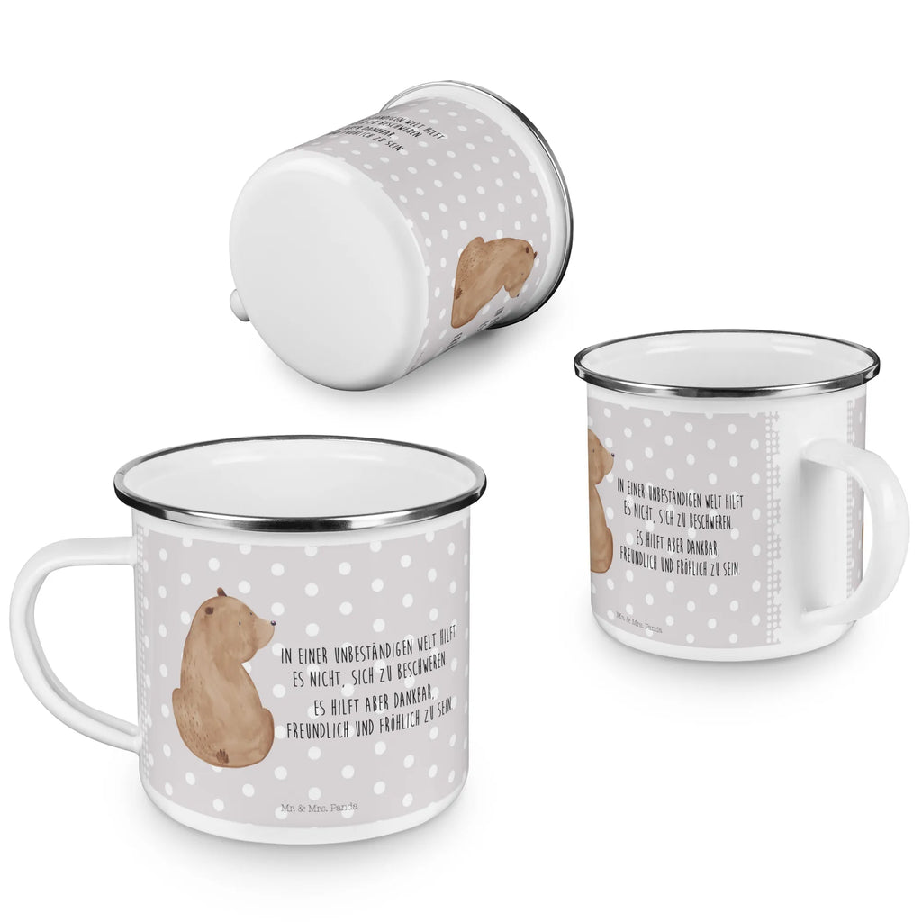 Enamel camping mug bear shoulder look lightweight camping mug, enamel drinking mug, enamel camping cup, backpacking mug, tin coffee cup, camp coffee mug, camper mug, metal cup, metal camping mug, adventure mug, bushcraft mug, steel mug for camping, campfire mug, travel mug, stainless steel drinking cup, camping metal cup, outdoor cup, camping mug, hiking mug, enamel mug, bear, teddy, teddy bear, cuddly toy, world view, motivation, self-esteem, bear love, wisdom, bears