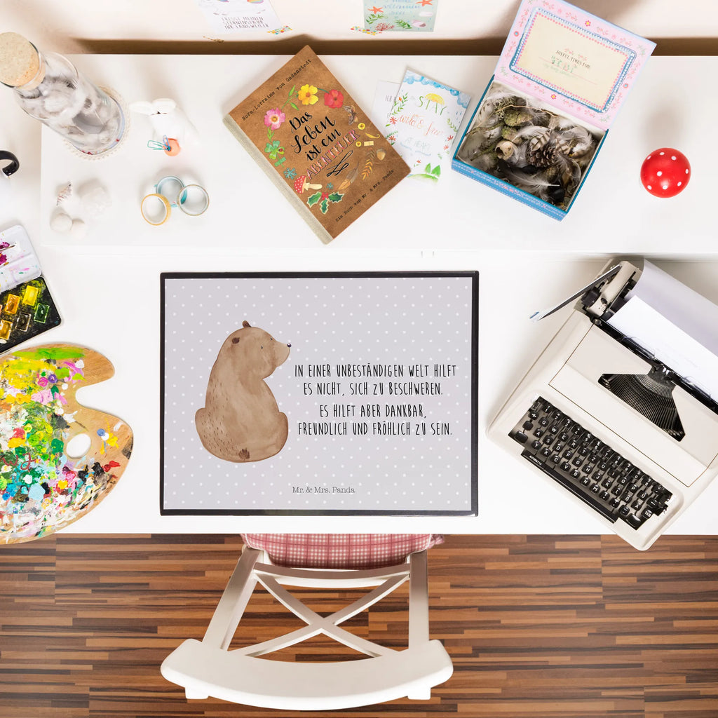 Podkładka na biurko niedźwiedź spojrzenie przez ramię Niedźwiedź, Miś, Pluszowy miś