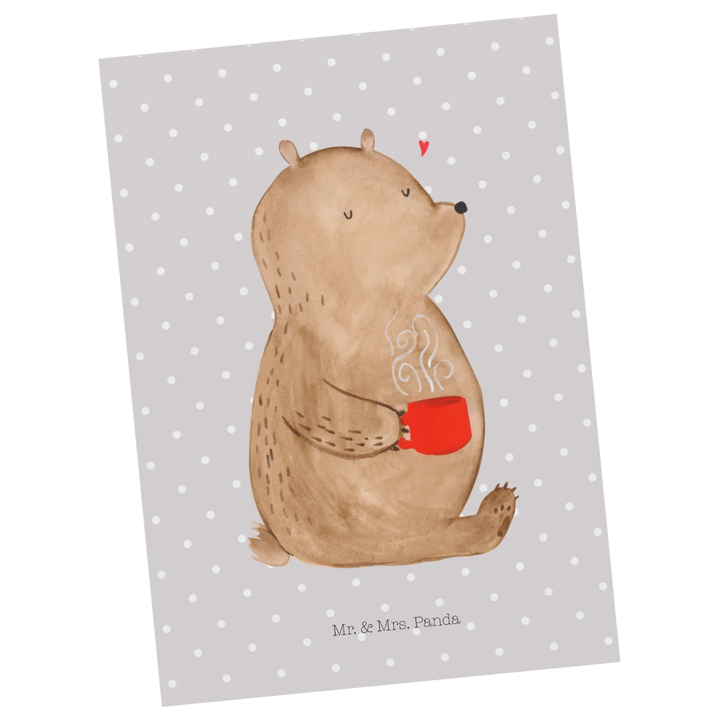 Postcard bear Coffee einzelkarte, Designkarte, Motivkarte, Ansichtskarte, Kunstkarten, Ansichtskarten, Grußkarte, Postkarte, Fotokarte, kunstkarte, Postkarten, spruchkarte, bildkarte, Teddy, Teddybär, Bär, Kaffee, Bären, Welt Retten, Welt Erobern, Morgenroutine, Coffee, Guten Morgen, Motivation