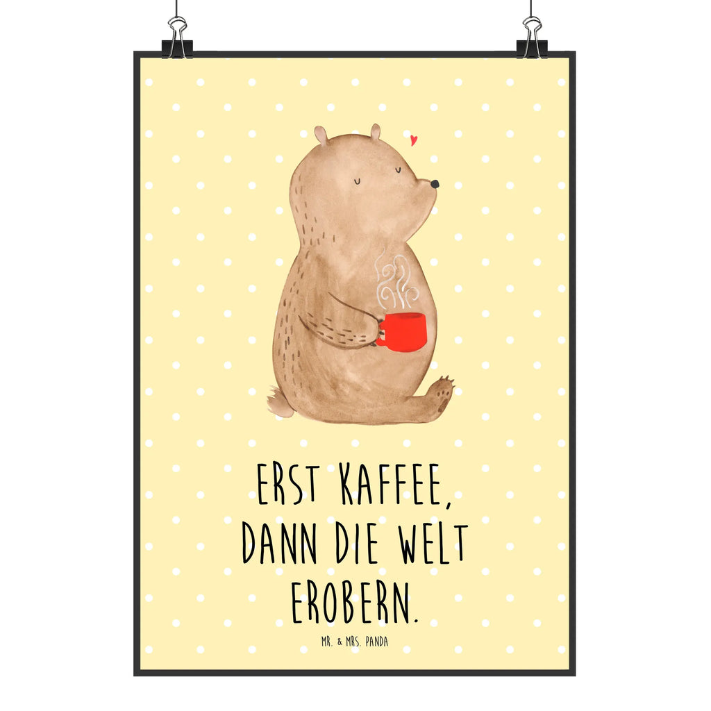 Poster bear Coffee Wandbild, Wanddekoration, wandkunst, Mr. & Mrs. Panda Poster, wanddruck, kunst für die wand, Deko Bild, Designposter, Poster, kunstdruck poster, Wandposter, wanddeko, Wanddeko Bild, drucke, kunstposter, Wandschmuck, Posterdruck, Bild für Wand, Plakat, grafikposter, Kunstdruck, Bild, Teddybär, Bär, Teddy, Kaffee, Welt Erobern, Morgenroutine, Guten Morgen, Coffee, Bären, Motivation, Welt Retten