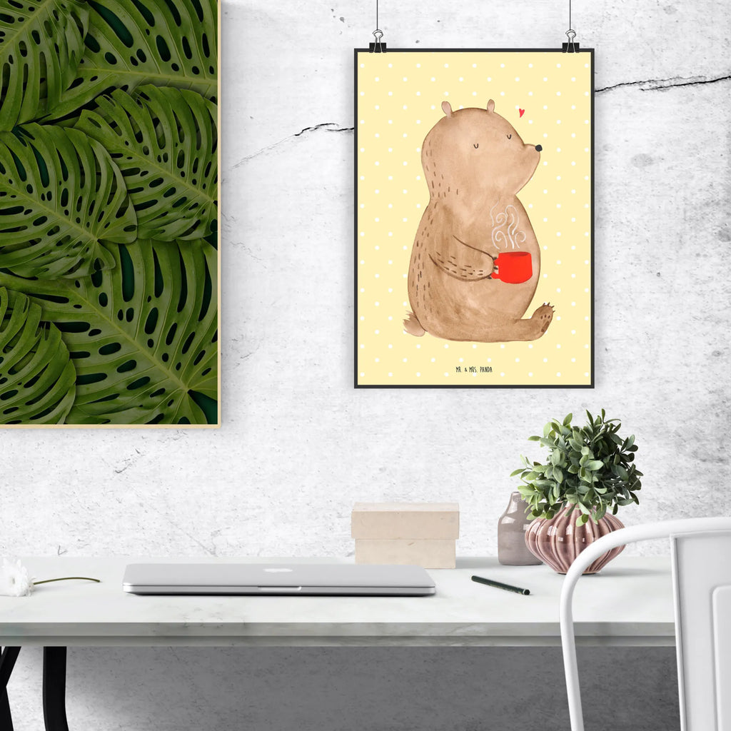 Poster bear Coffee Wandbild, Wanddekoration, wandkunst, Mr. & Mrs. Panda Poster, wanddruck, kunst für die wand, Deko Bild, Designposter, Poster, kunstdruck poster, Wandposter, wanddeko, Wanddeko Bild, drucke, kunstposter, Wandschmuck, Posterdruck, Bild für Wand, Plakat, grafikposter, Kunstdruck, Bild, Teddybär, Bär, Teddy, Kaffee, Welt Erobern, Morgenroutine, Guten Morgen, Coffee, Bären, Motivation, Welt Retten