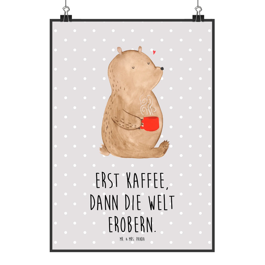 Poster bear Coffee Wandbild, Wanddekoration, wandkunst, Mr. & Mrs. Panda Poster, wanddruck, kunst für die wand, Deko Bild, Designposter, Poster, kunstdruck poster, Wandposter, wanddeko, Wanddeko Bild, drucke, kunstposter, Wandschmuck, Posterdruck, Bild für Wand, Plakat, grafikposter, Kunstdruck, Bild, Teddybär, Bär, Teddy, Kaffee, Welt Erobern, Morgenroutine, Guten Morgen, Coffee, Bären, Motivation, Welt Retten