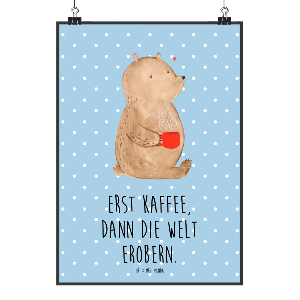 Poster bear Coffee Wandbild, Wanddekoration, wandkunst, Mr. & Mrs. Panda Poster, wanddruck, kunst für die wand, Deko Bild, Designposter, Poster, kunstdruck poster, Wandposter, wanddeko, Wanddeko Bild, drucke, kunstposter, Wandschmuck, Posterdruck, Bild für Wand, Plakat, grafikposter, Kunstdruck, Bild, Teddybär, Bär, Teddy, Kaffee, Welt Erobern, Morgenroutine, Guten Morgen, Coffee, Bären, Motivation, Welt Retten