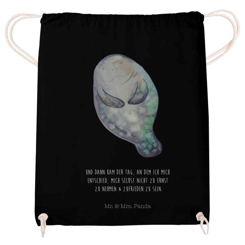 Drawstring bag manatee happy gym bag, jute bag, sports bag, carrier bag, hipster, bag, Seafood, aquatic animals, ocean, sea, fish, shells, corals, reef, whale, narwhal, sea urchin, lobster, platypus, turtle, manatee, crocodile, orca, shrimp, gifts for seafood lovers, water world, underwater animals, underwater world, vacation, deep sea, seafood fans, gift ideas, seafood decoration, seafood posters, Self-love, New beginning, New start, Manatees, Carefulness, Satisfaction, Girlfriend, Respect, Lovesickness, Manatee