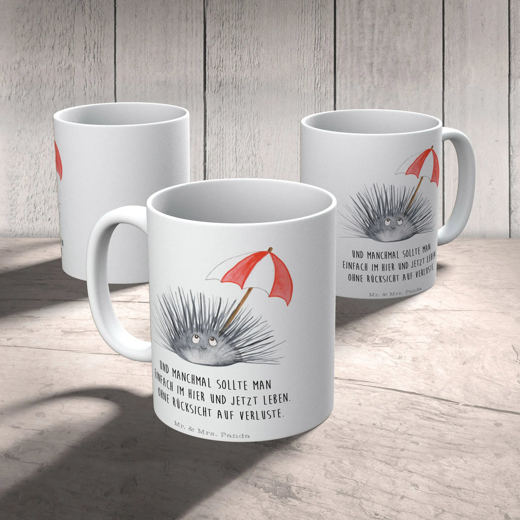 Mug Sea urchins Bürotasse, Geschenktasse, Tasse, Teetasse, Porzellantasse, Kaffeetasse, Tasse mit Motiven, Keramiktasse, Tasse mit Zitaten, Meerestiere, Meer, Urlaub, Selbstliebe, Achtsamkeit, Hier und Jetzt, Seeigel, Lebe, Selbstakzeptanz, Leben