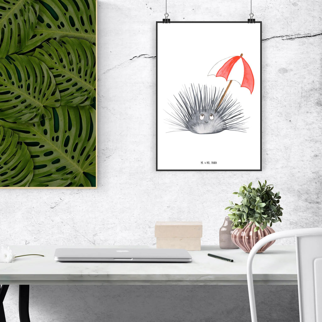 Plakat Jeżowiec Designposter, Poster, Deko Bild, Wandschmuck, Bild, drucke, wanddruck, Mr. & Mrs. Panda Poster, Wanddeko Bild, Bild für Wand, kunstposter, kunstdruck poster, Wandposter, Wandbild, Wanddekoration, Plakat, grafikposter, kunst für die wand, wandkunst, wanddeko, Posterdruck, Kunstdruck, Meerestiere, Urlaub, Meer, Selbstliebe, Achtsamkeit, Leben, Selbstakzeptanz, Hier und Jetzt, Lebe, Seeigel