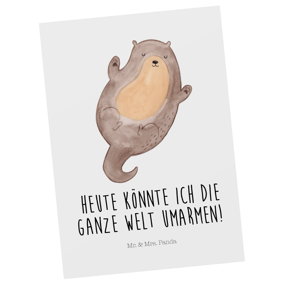 Postkarte Otter Umarmen Kunstkarten, Fotokarte, einzelkarte, Ansichtskarte, Designkarte, bildkarte, Motivkarte, Ansichtskarten, Postkarte, kunstkarte, spruchkarte, Postkarten, Grußkarte, Seeotter, Fischotter, Otter, Otter Seeotter See Otter